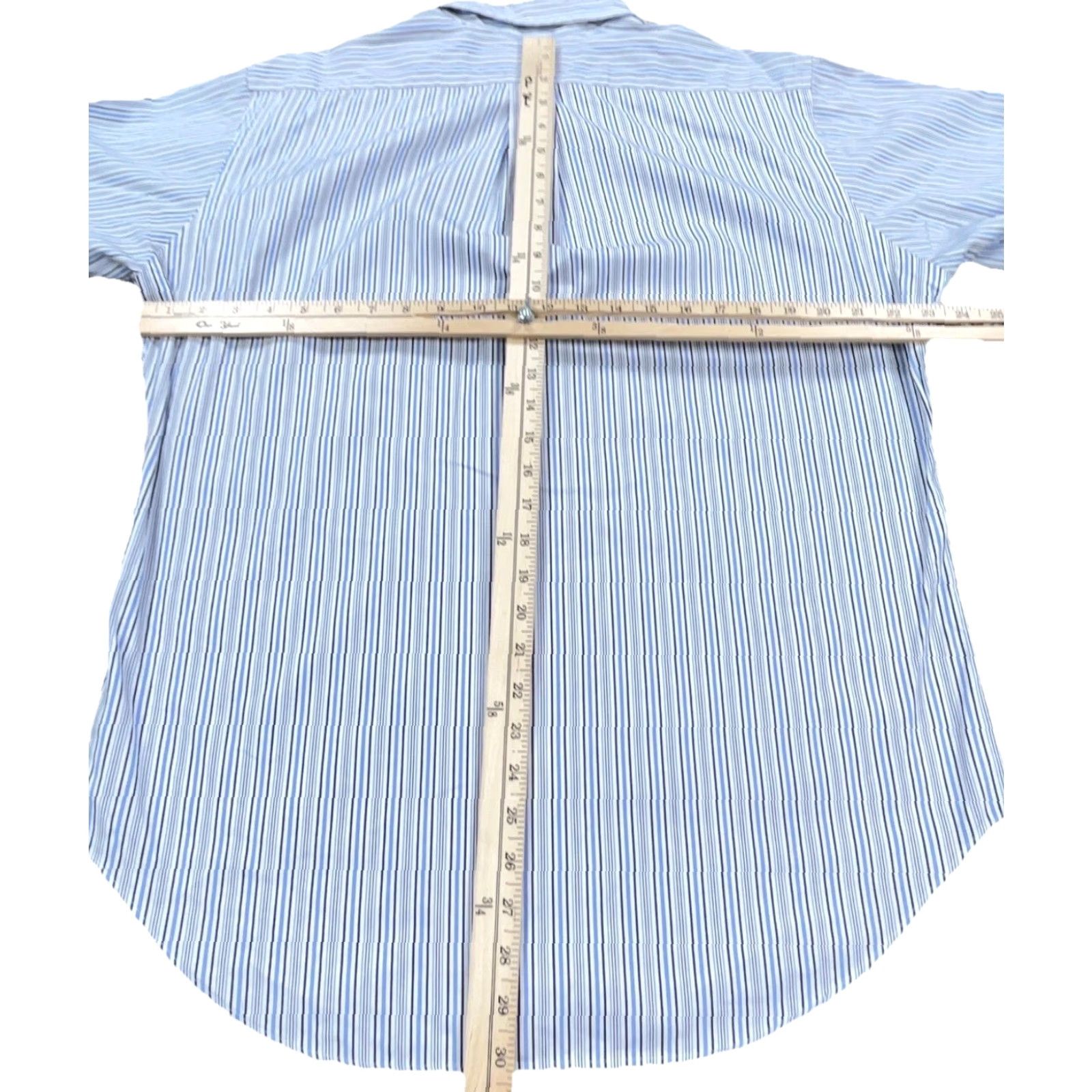 Ralph Lauren Ralph Lauren Shirt Men 16 34 Button-Up Classic Fit Striped Poplin Blue White Casual Shirt Adults Mens Size US L / EU 52-54 / 3 - 6 Thumbnail