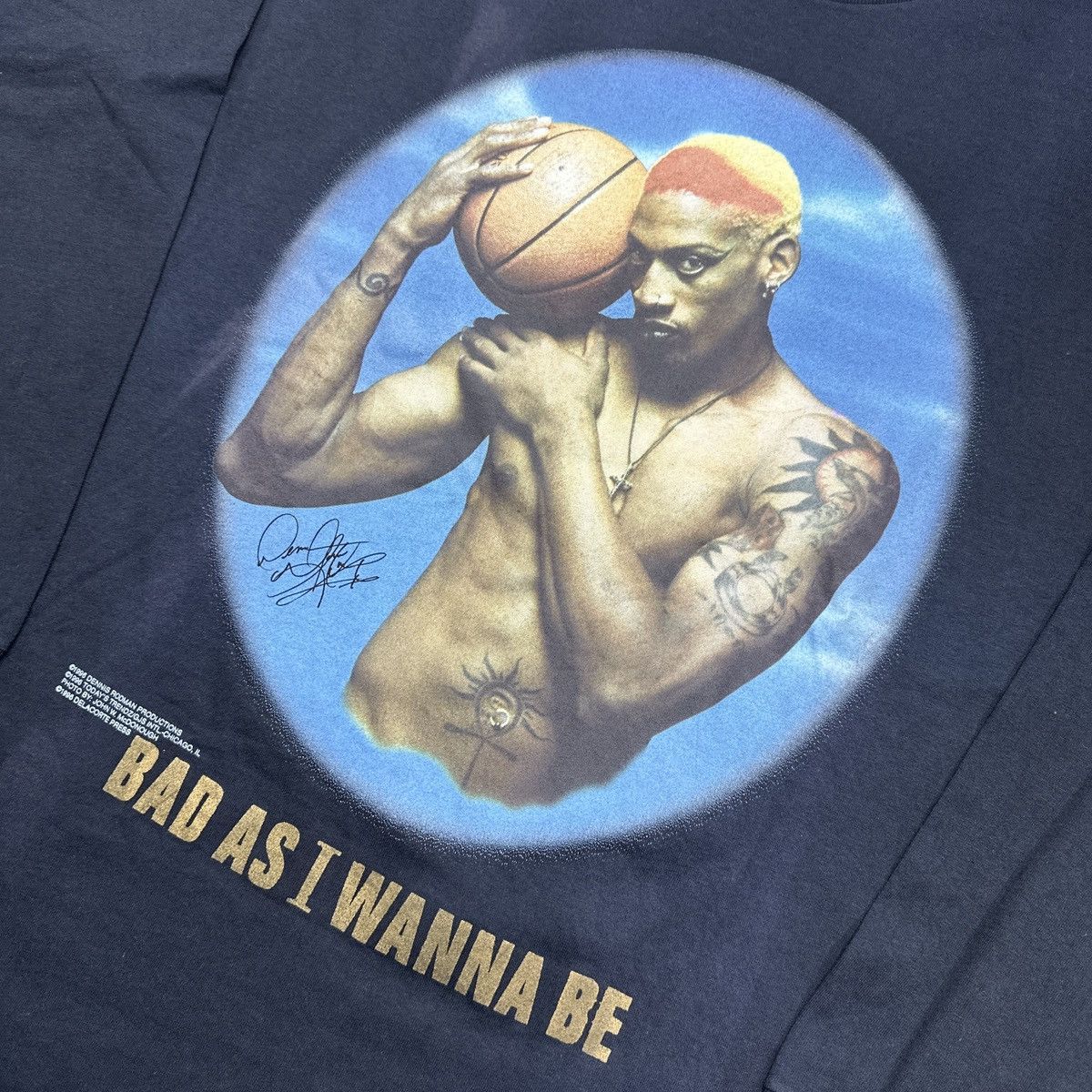 Other 1996 DENNIS RODMAN VINTAGE RARE LONGSLEEVE Size US XL / EU 56 / 4 - 2 Thumbnail