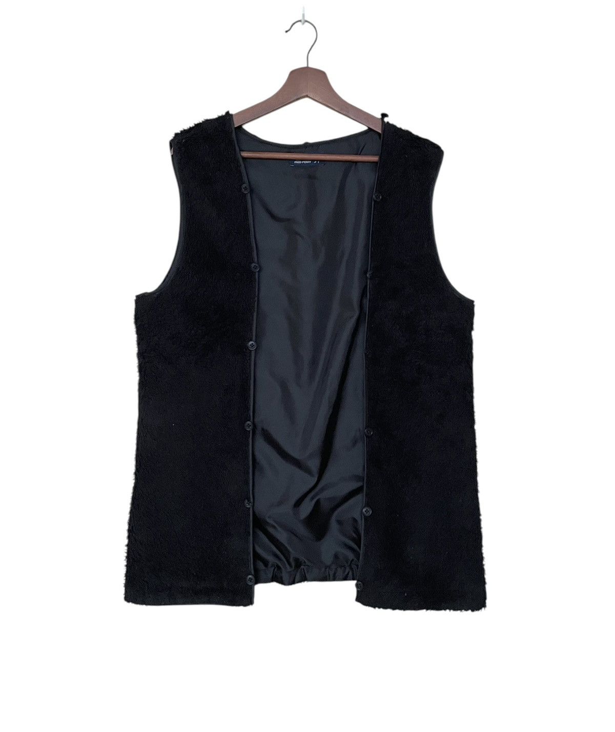 Fred Perry × Vintage Vintage Brand Fred Perry Fur Inner Vest 1990s Size US S / EU 44-46 / 1 - 1 Thumbnail
