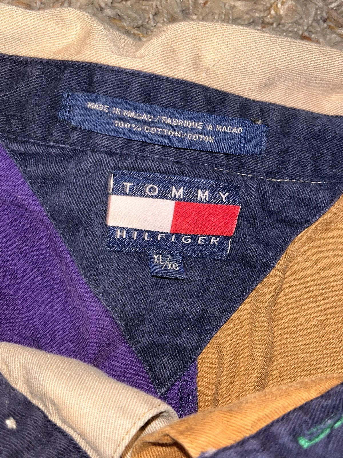 Tommy Hilfiger Vintage Tommy Hilfiger Long Sleeve Polo Size US XL / EU 56 / 4 - 4 Thumbnail