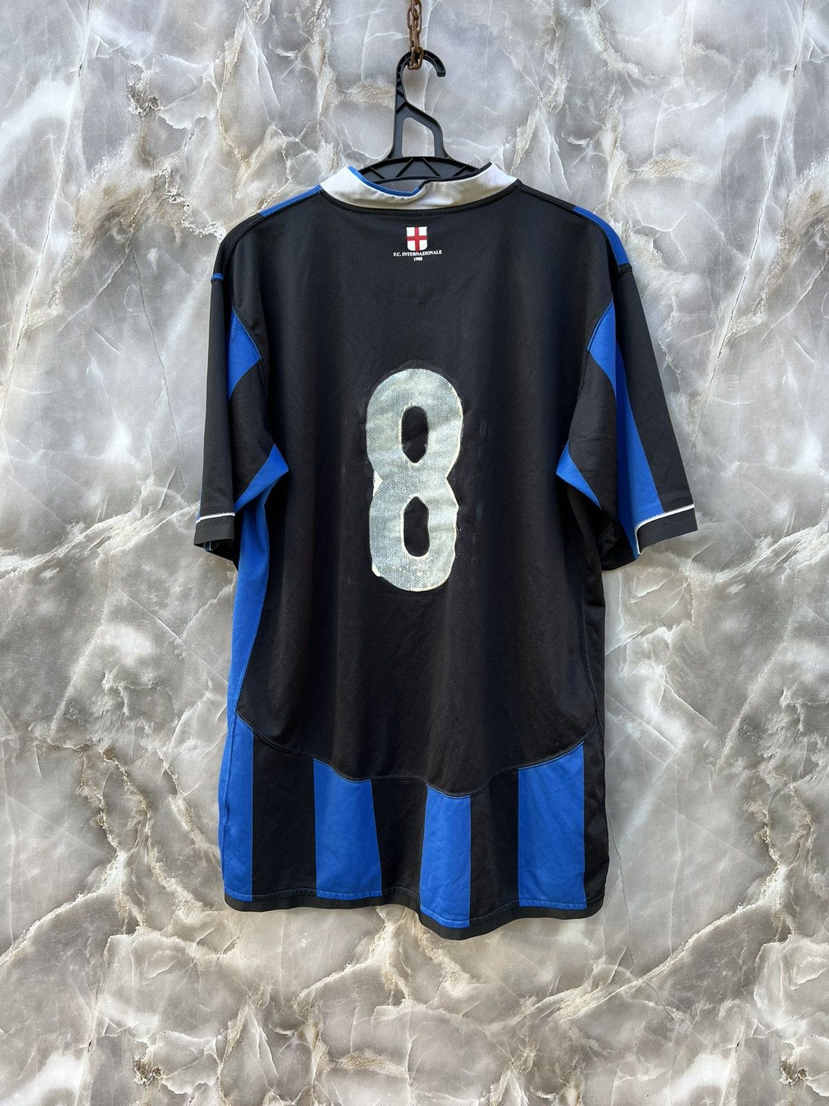 Nike × Vintage Vintage Nike Inter Milan #8 2006/07 Soccer Home Jersey Size US XL / EU 56 / 4 - 8 Thumbnail