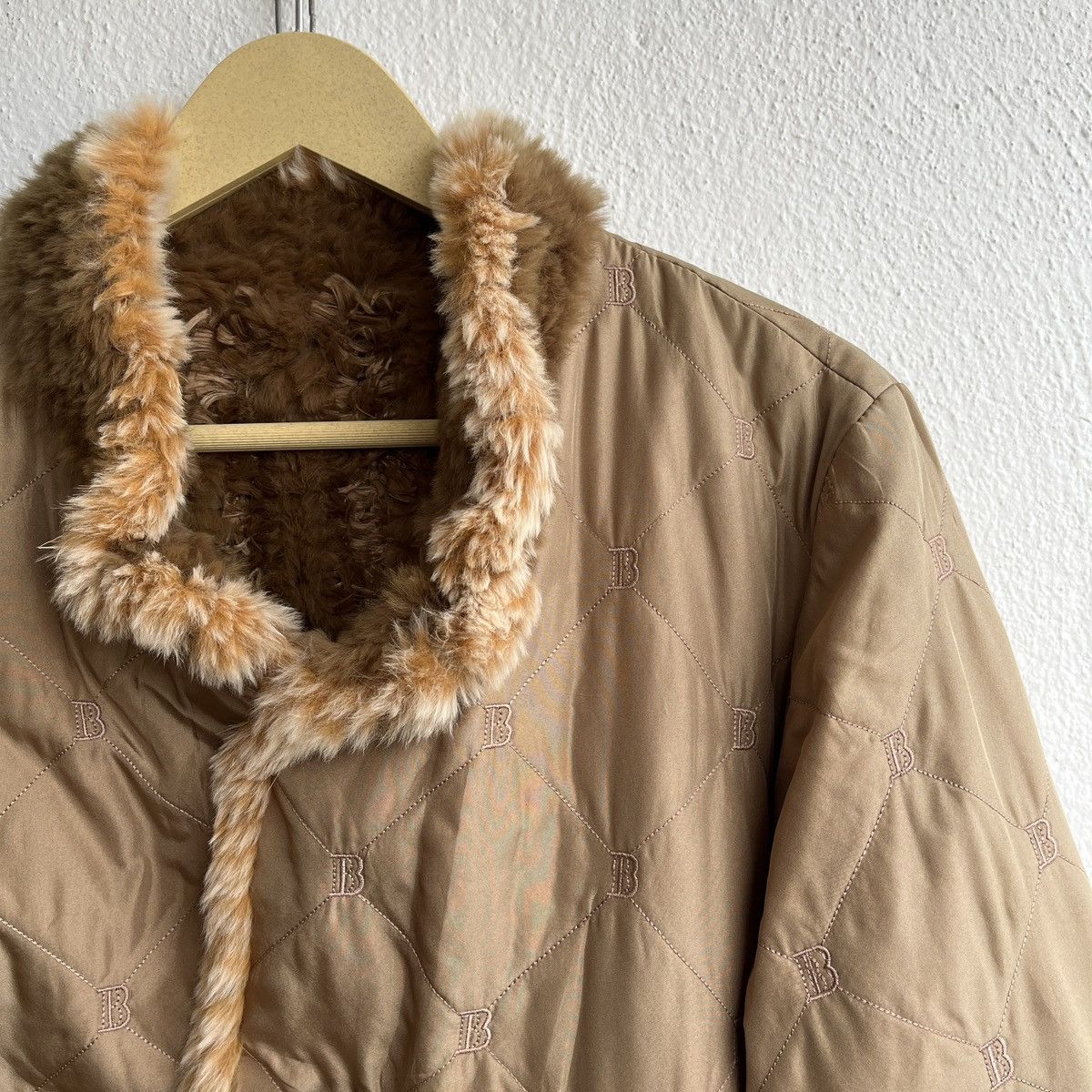 Balmain BALMAIN REVERSIBLE MONOGRAM FUR JACKET Size US L / EU 52-54 / 3 - 11 Thumbnail