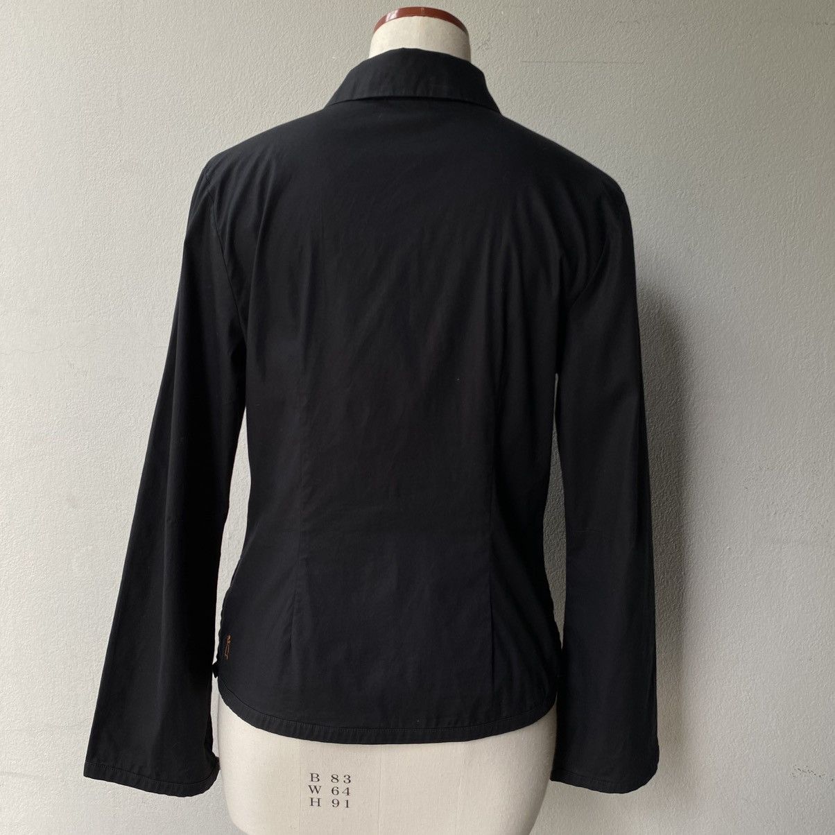 Cop Copine COP. COPINE Black Zip-Collar Blouse Size XS / US 0-2 / IT 36-38 - 13 Thumbnail