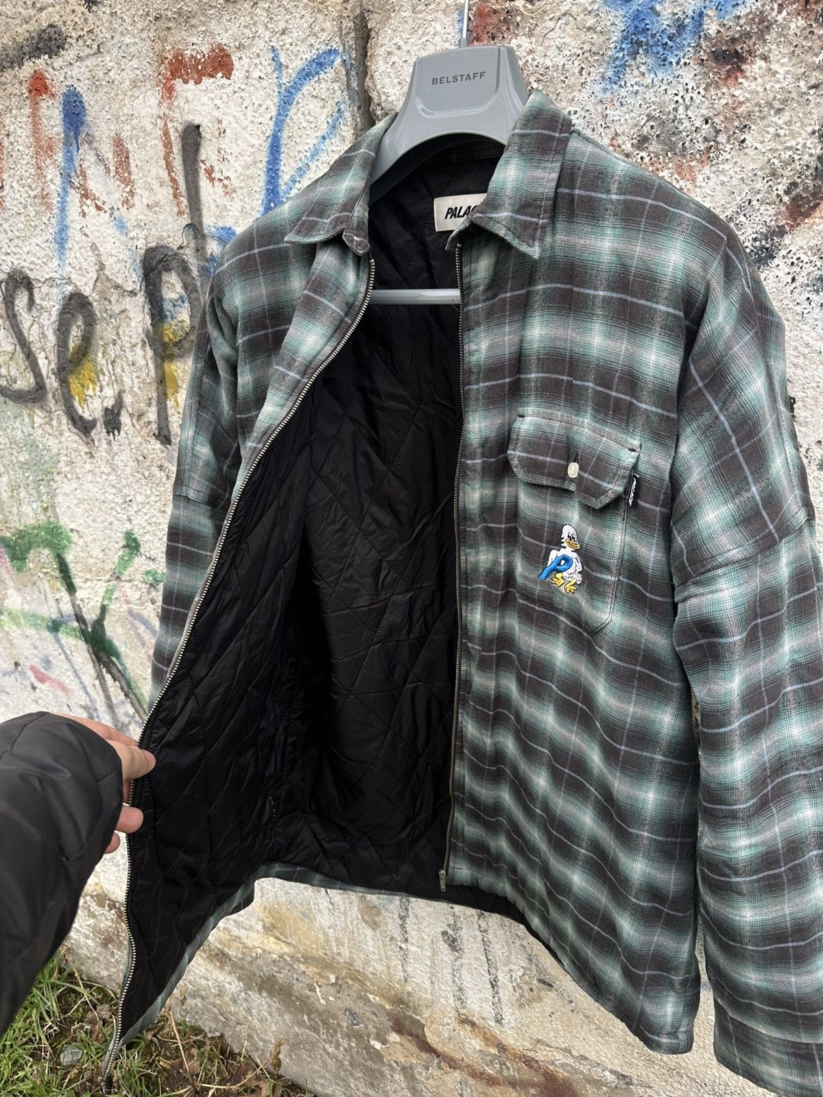 Palace Palace Quacked Turquoise Duck Jacket Flannel Shirt L Size US L / EU 52-54 / 3 - 3 Thumbnail