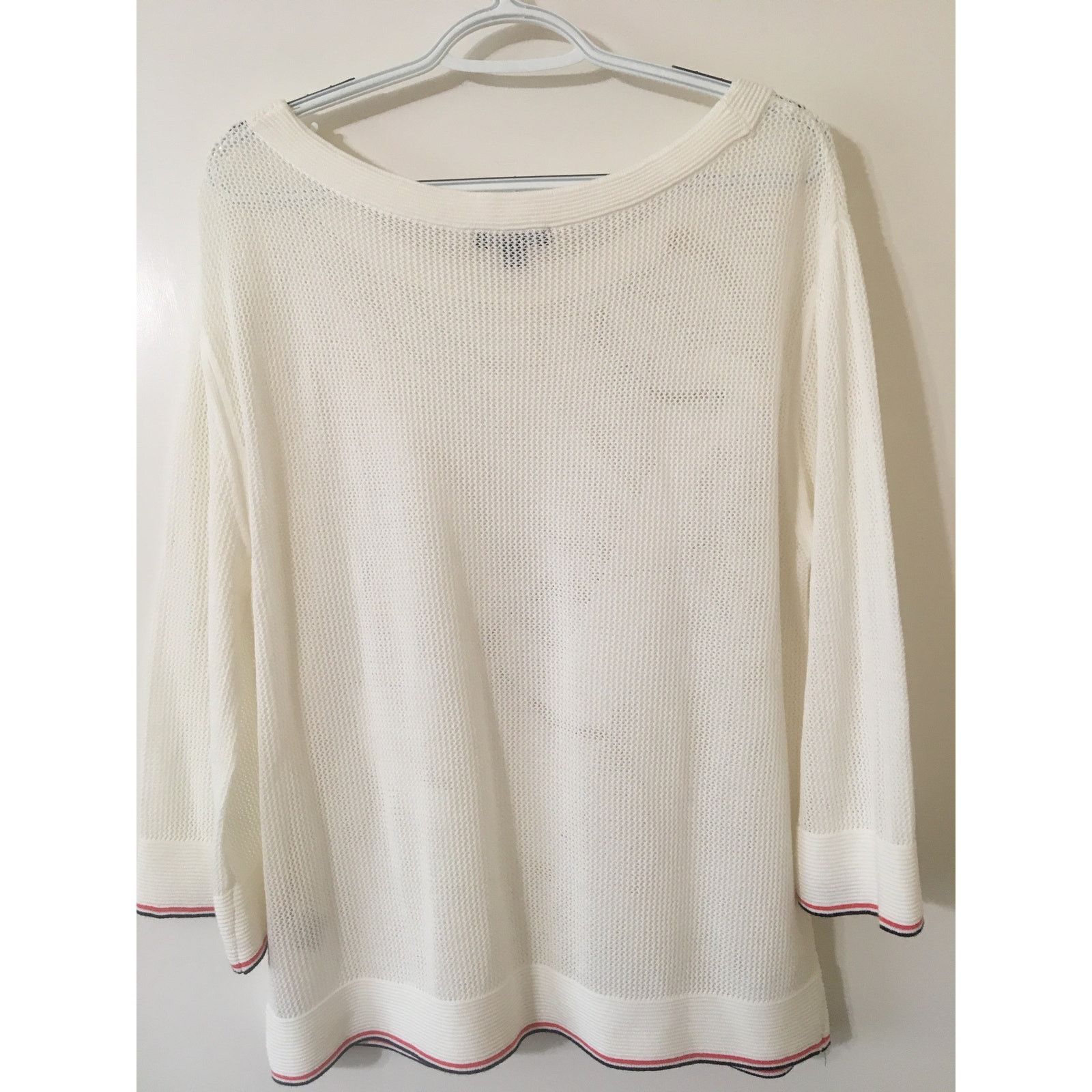 Tommy Hilfiger Tommy Hilfiger Large Nautical Mesh Top With Rope and Anchor Size L / US 10 / IT 46 - 3 Thumbnail