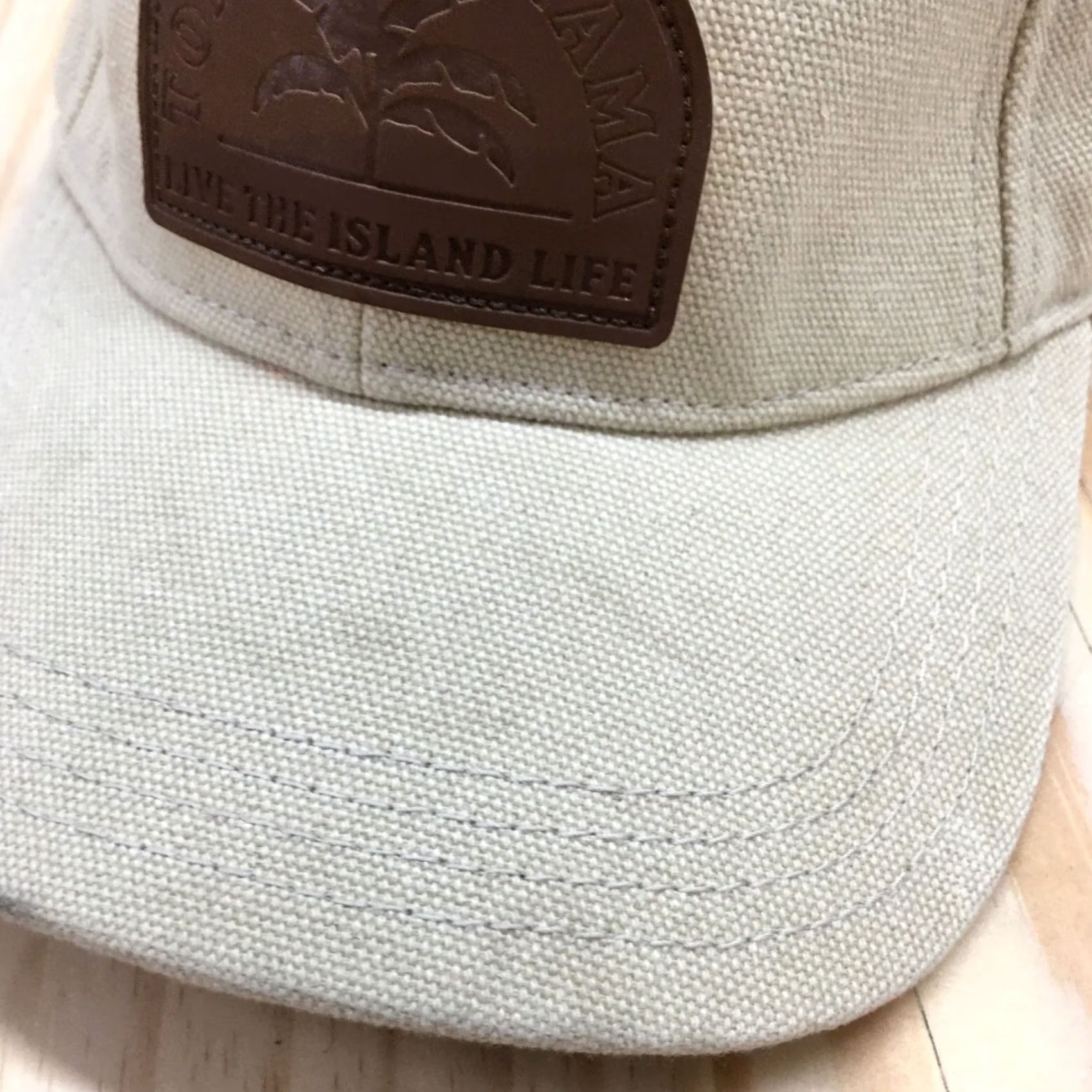 Tommy Bahama Tommy Bahama Baseball Cap Mens Beige OS Adjustable Curved Brim Embroidered Logo Size ONE SIZE - 3 Thumbnail