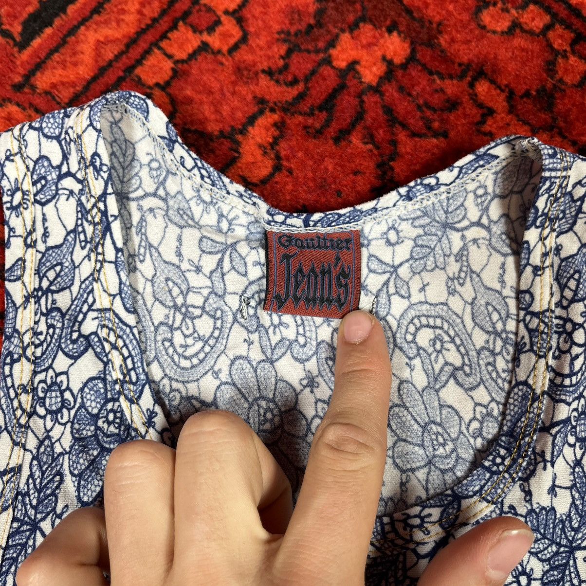 Jean Paul Gaultier Vintage 90s Avangard Old Money Jean Paul Gaultier Tank Top Size M / US 6-8 / IT 42-44 - 11 Thumbnail