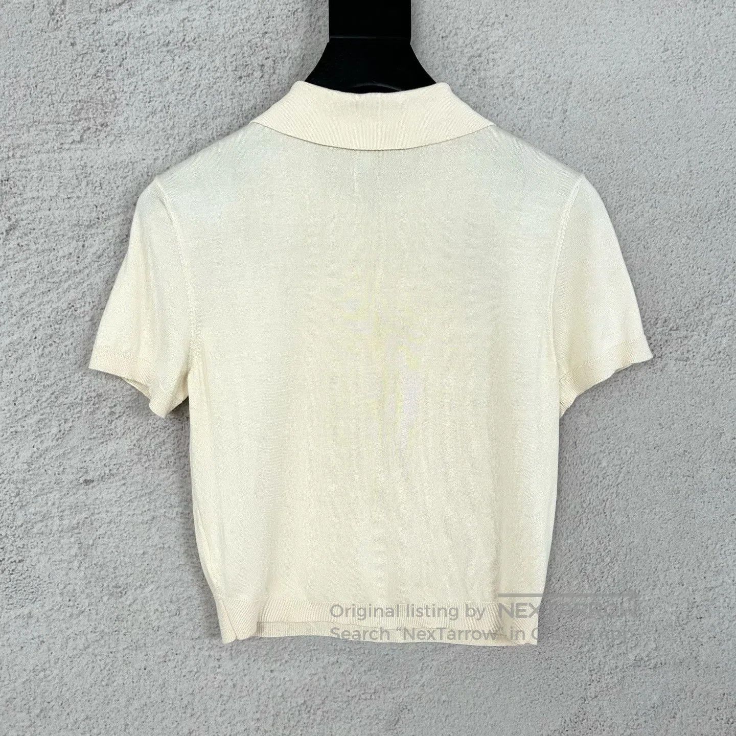 Loewe Loewe SS23 Pure Color Knit Silk Short-Sleeved Polo Shirt Size S / US 4 / IT 40 - 2 Thumbnail