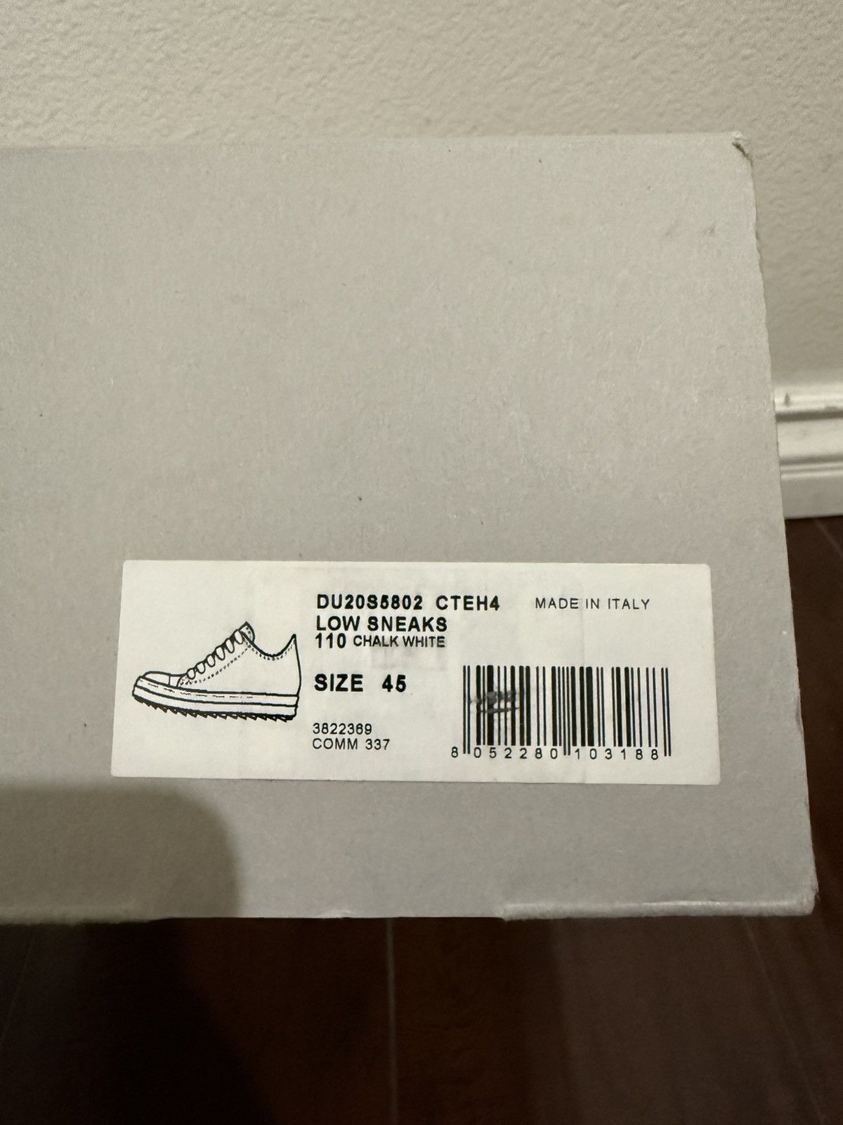 Rick Owens Drkshdw Rick Owens DRKSHDW Ramones Size US 12 / EU 45 - 8 Thumbnail