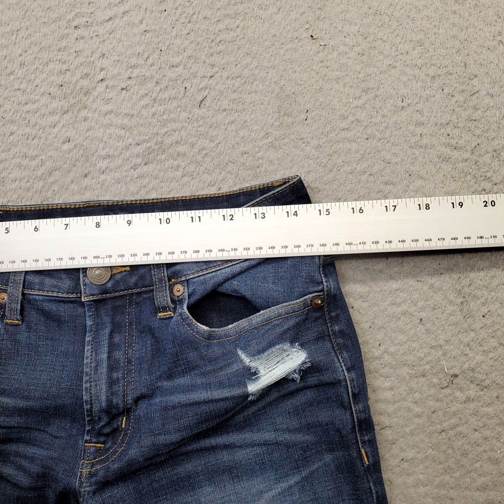 American Eagle Outfitters American Eagle Outfitters Jeans Mens 28x30 Blue Denim Distressed Straight Leg Size US 28 / EU 44 - 6 Thumbnail