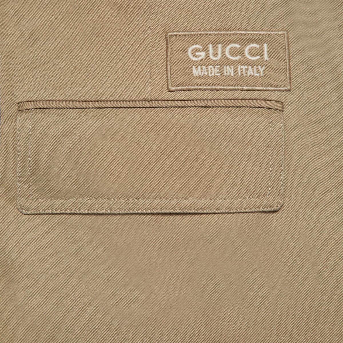 Gucci o1mt1gz0225 Cotton Wide Leg Cargo Pant in Beige Size US 38 / EU 54 - 4 Thumbnail