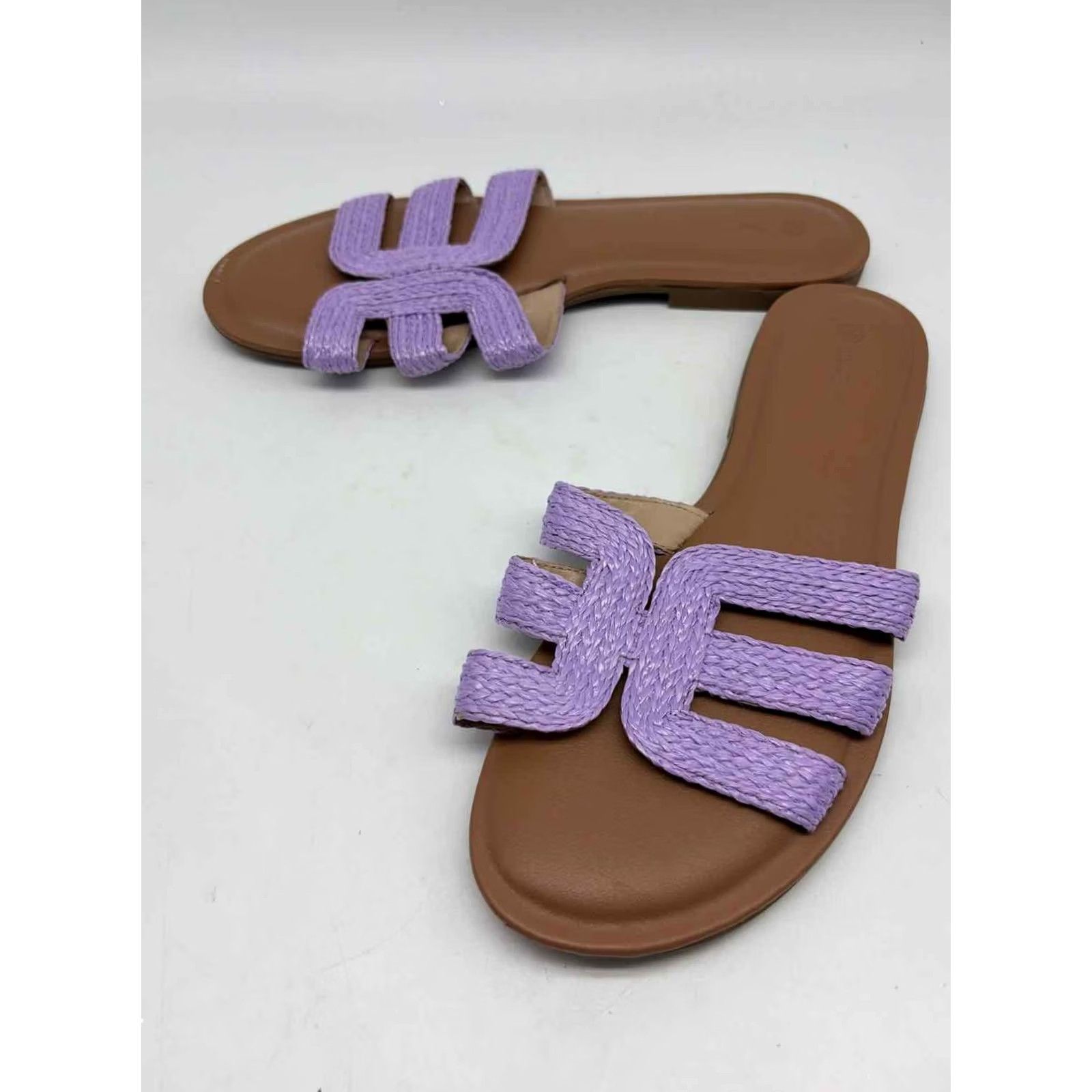 Vintage The Drop Slide Sandals Size 9.5 Purple Pre-Owned Size US 10 / IT 40 - 2 Thumbnail