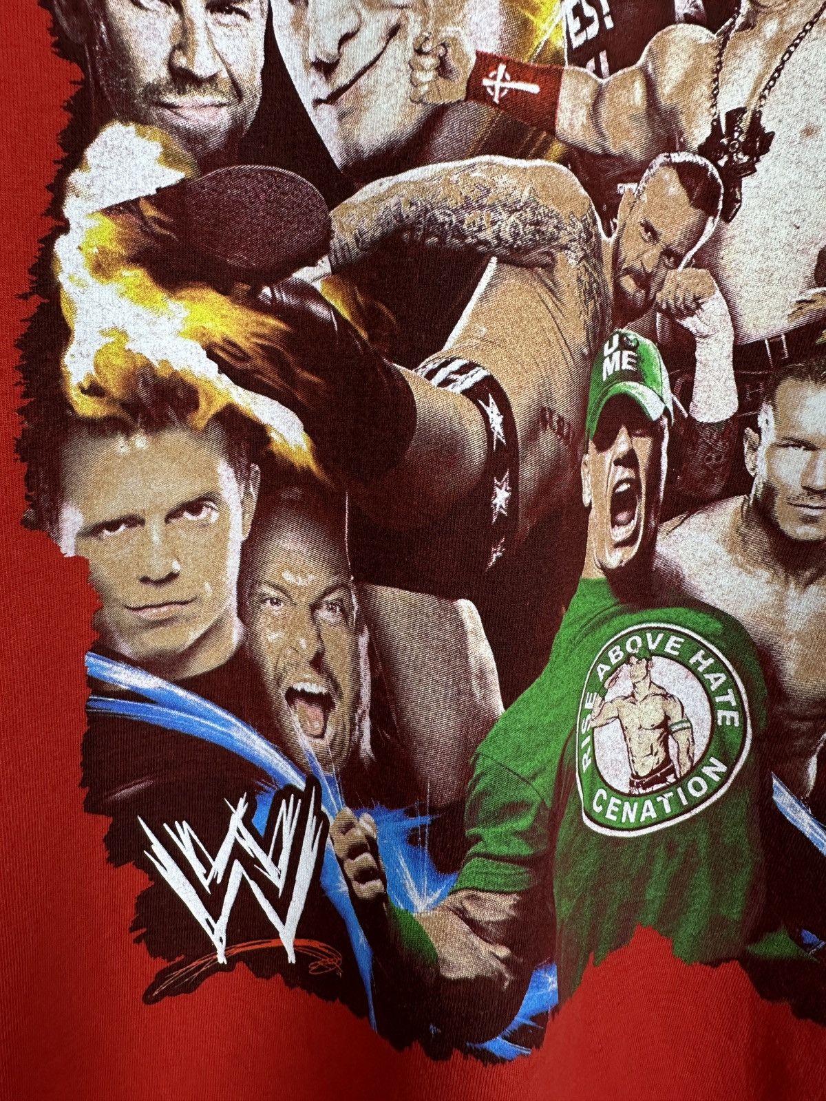 Vintage WWE Raw vs Smackdown Wrestling T Shirt Graphic Tee Size US M / EU 48-50 / 2 - 10 Thumbnail