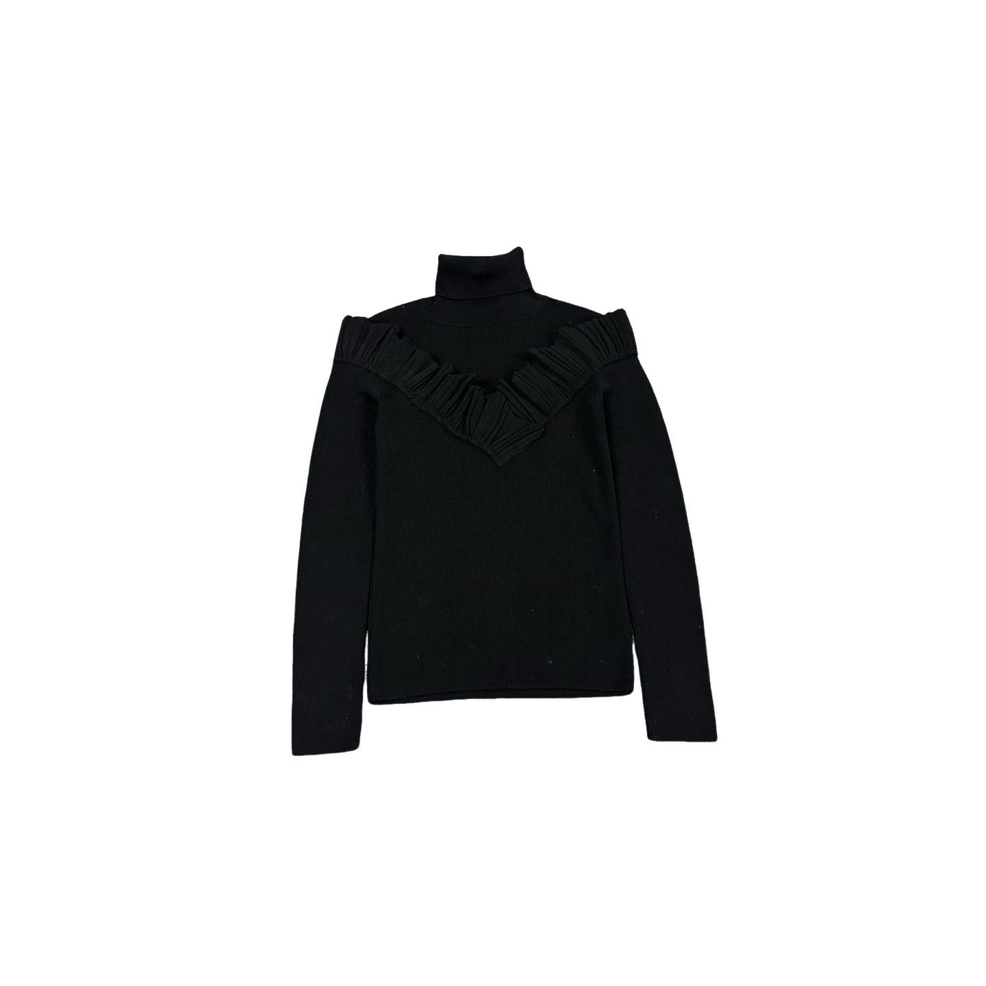 Dior Dior V-Pleated Ruffle Turtleneck Sweater FR 38 Size S / US 4 / IT 40 - 1 Thumbnail