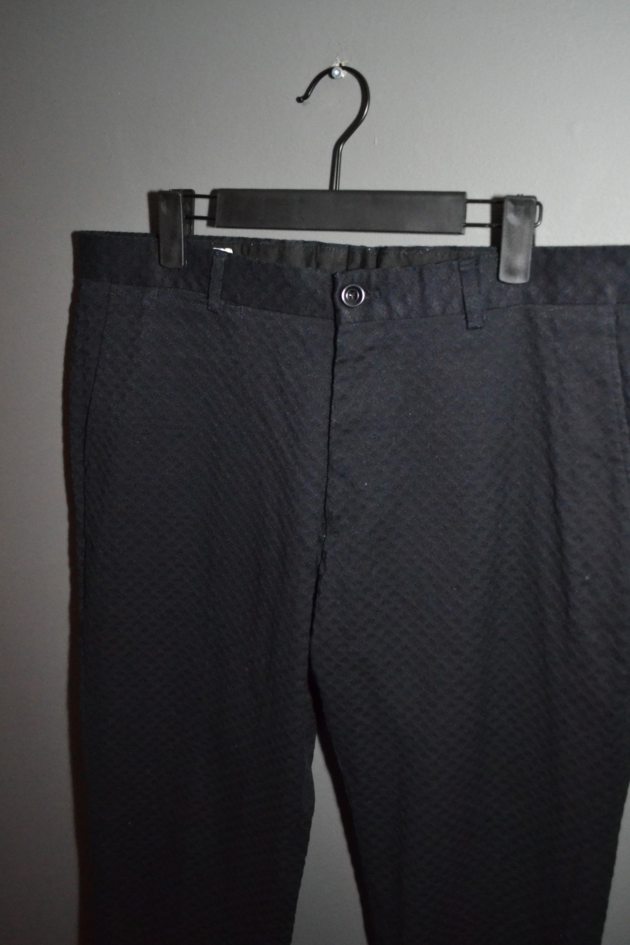 Dries Van Noten Dries Van Noten size 52 Jacquard Black Cotton Pants Trousers Size US 36 / EU 52 - 1 Thumbnail