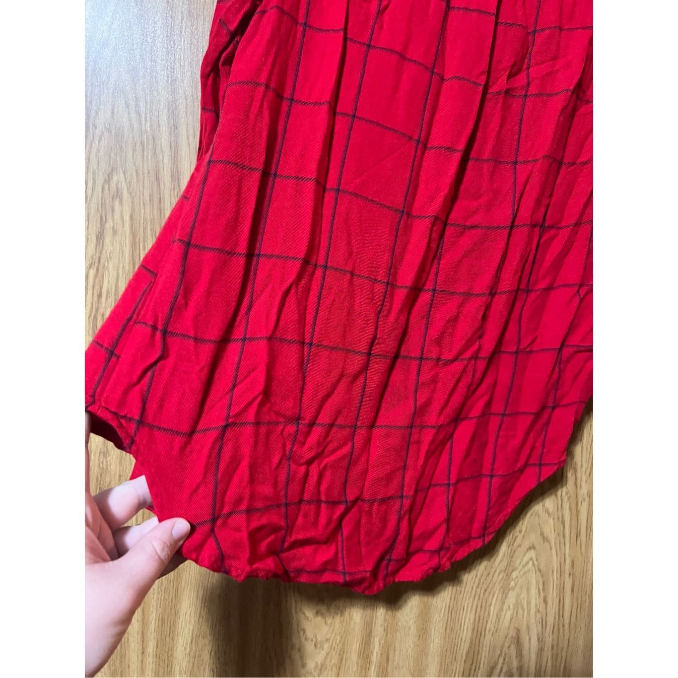 Other A New Day Red Plaid Button Up Top Woman’s Size Medium Size M / US 6-8 / IT 42-44 - 8 Thumbnail