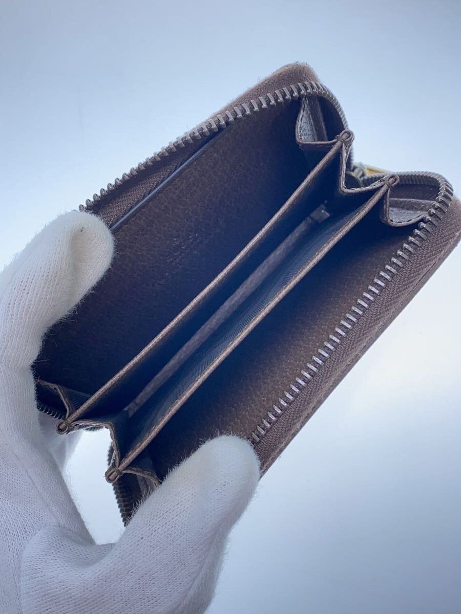 Gucci Gucci Leather Monogram Coin Case Brown Size ONE SIZE - 4 Thumbnail