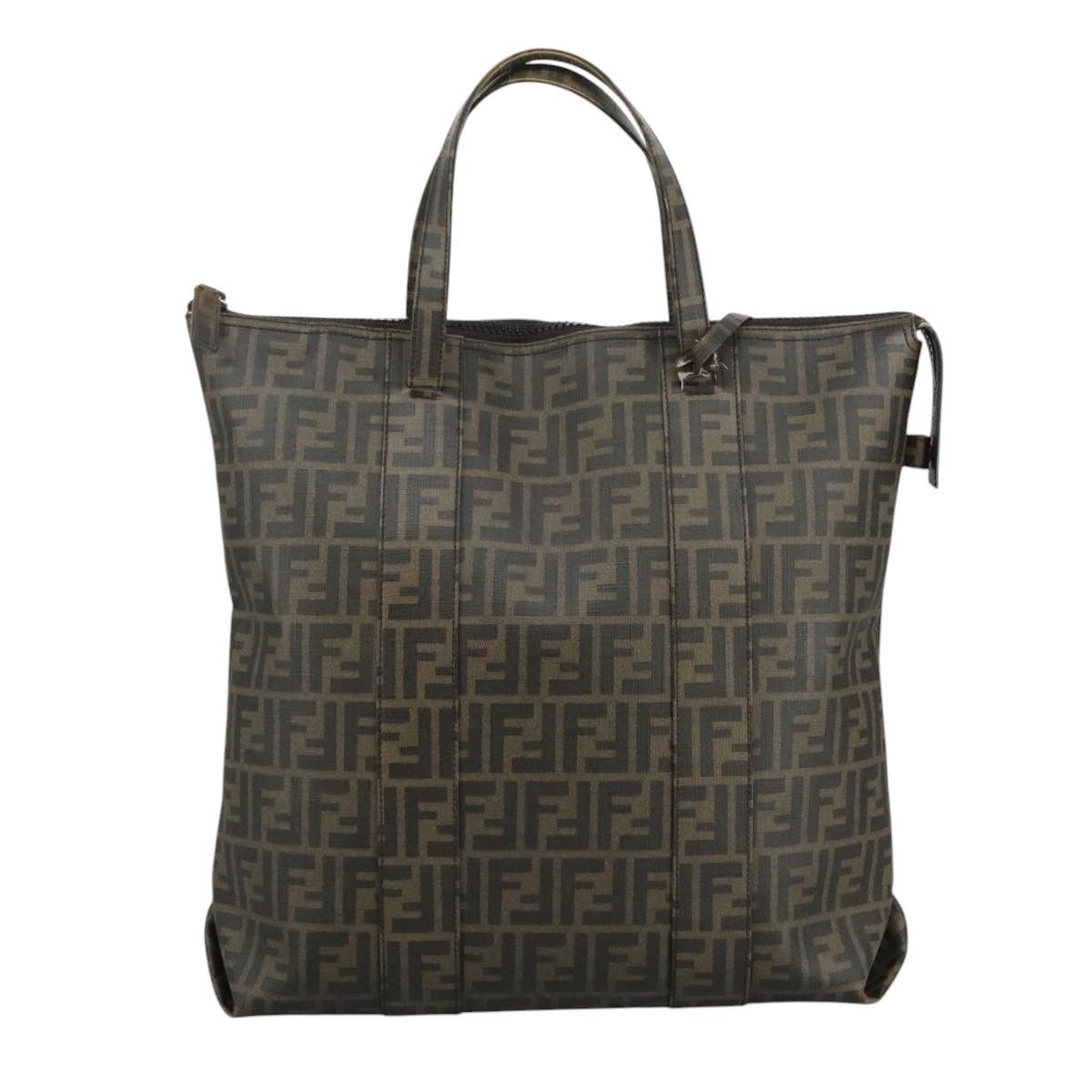 Fendi Zucca Brown Canvas Tote Bag (Pre-Owned) Size ONE SIZE - 1 Thumbnail