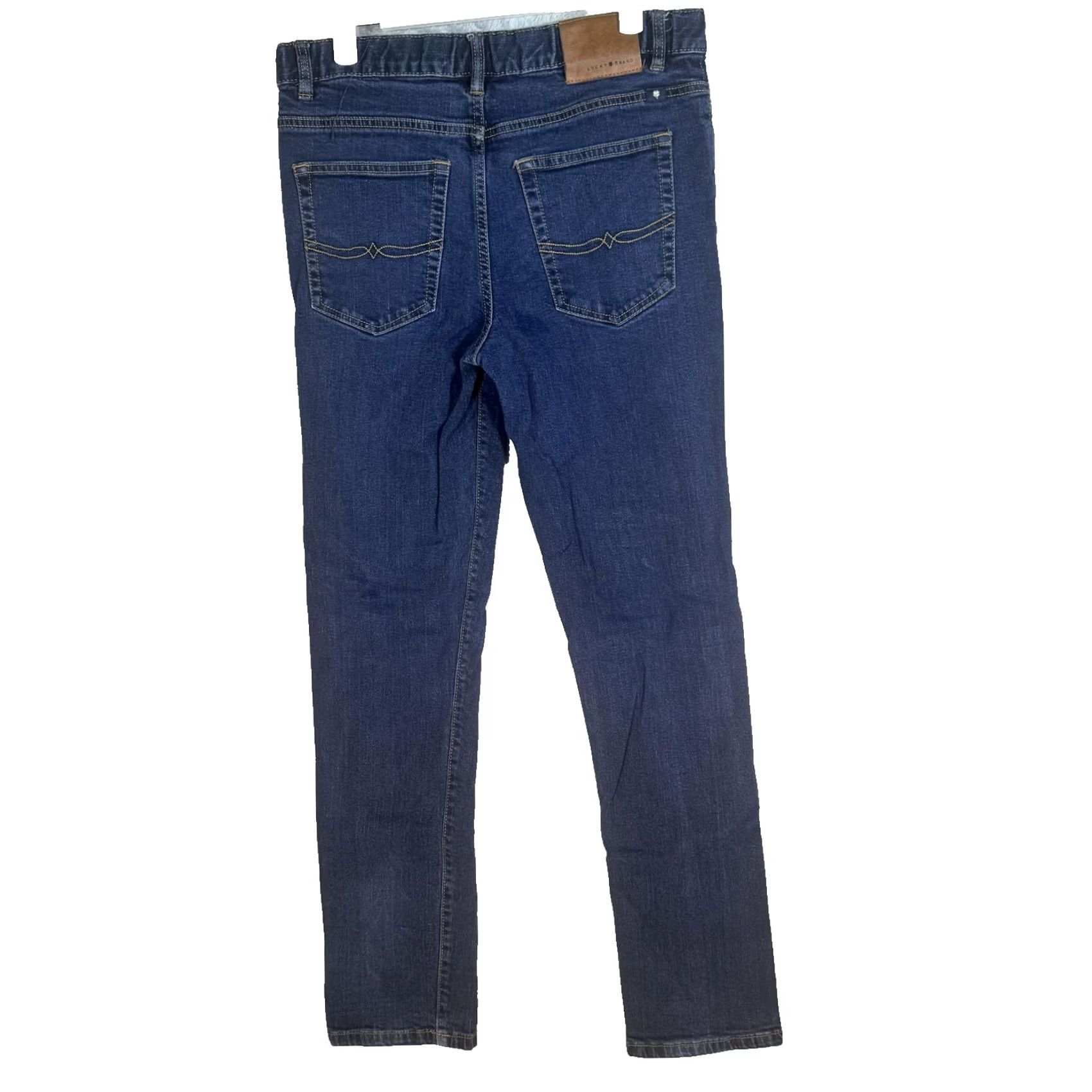 Lucky Brand Lucky Brand Jeans Womens 20 Blue Authentic Skinny Stretch Denim Whiskered Plus Jeans Size 42" / US 20 - 2 Thumbnail