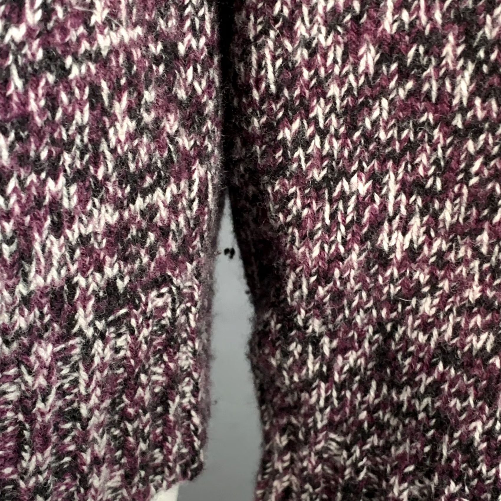 Jil Sander JIL SANDER Size XL Purple Black White Wool Melange Boxy Sweater Size XL / US 12-14 / IT 48-50 - 6 Thumbnail