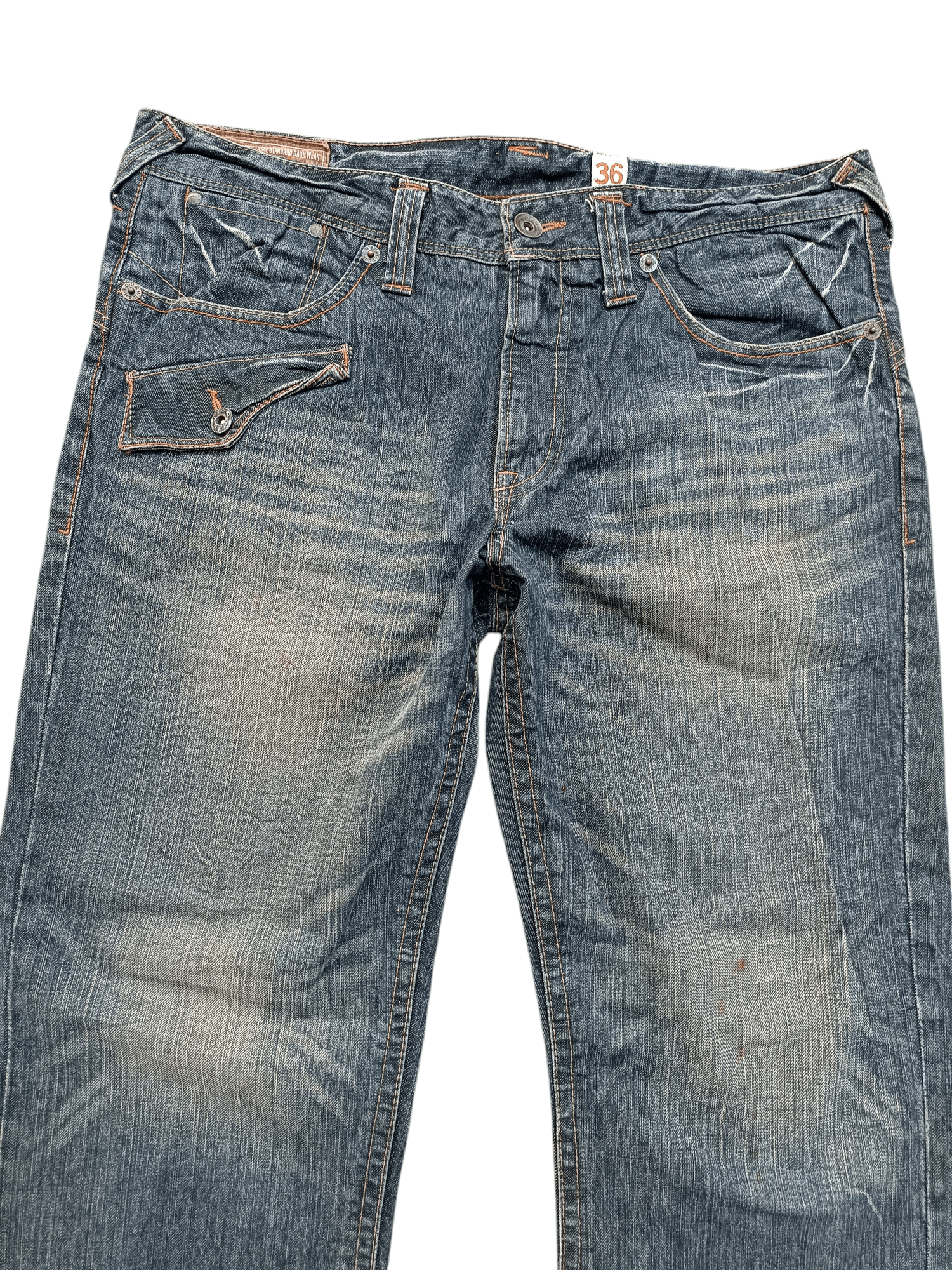 Japanese Brand Japanese Brand Rush Hour Whiskers Faded Jeans Size US 38 / EU 54 - 8 Thumbnail