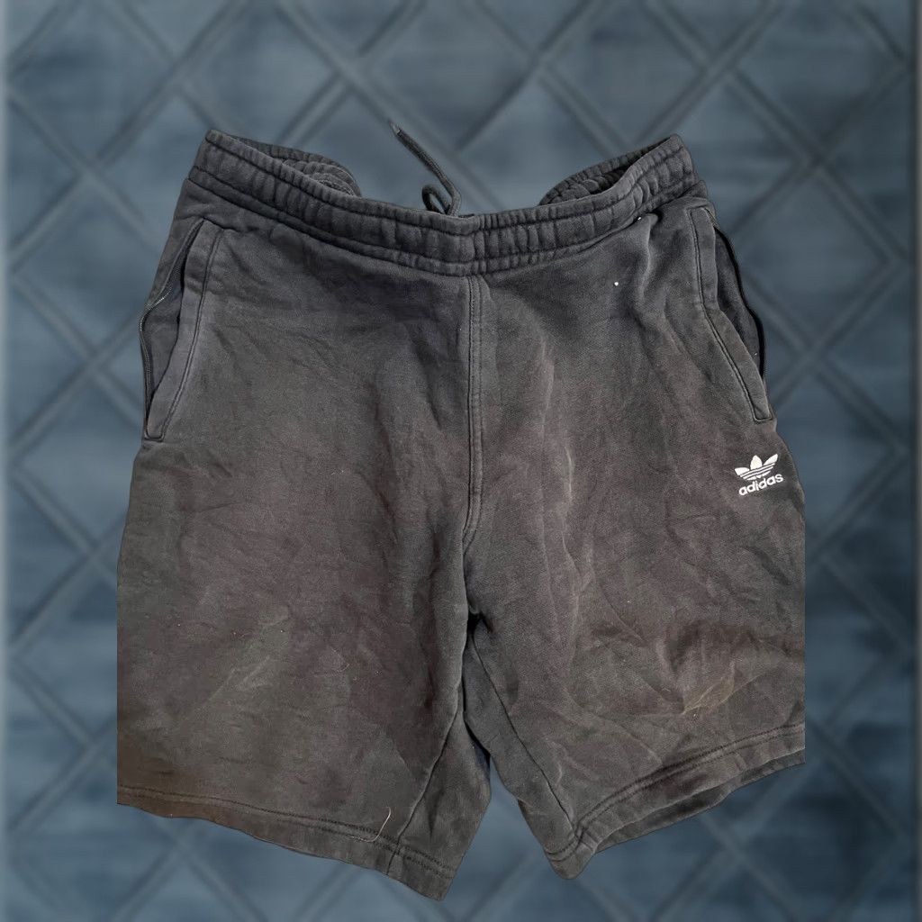 Adidas Adidas Shorts Men’s Large Black Fleece Primegreen Sweat Athletic Gym Distressed Size US 31 - 1 Thumbnail