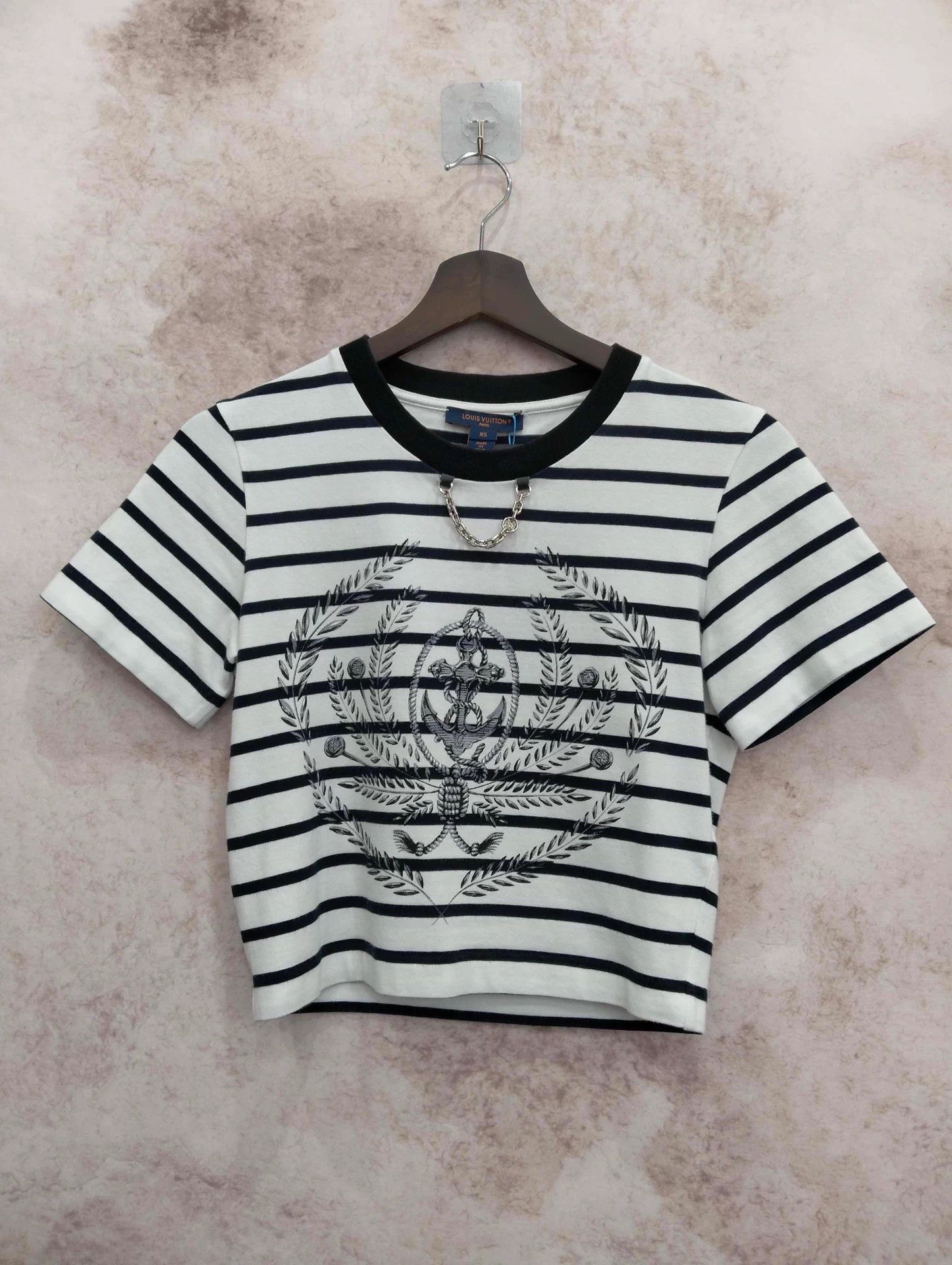 Louis Vuitton Louis Vuitton Stripe Print Short Crewneck T-shirt XS Size XS / US 0-2 / IT 36-38 - 1 Thumbnail