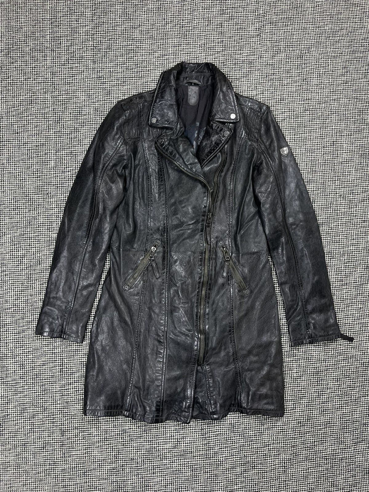Leather Leather jacket coat parka avant garde matrix opium Size M / US 6-8 / IT 42-44 - 1 Thumbnail