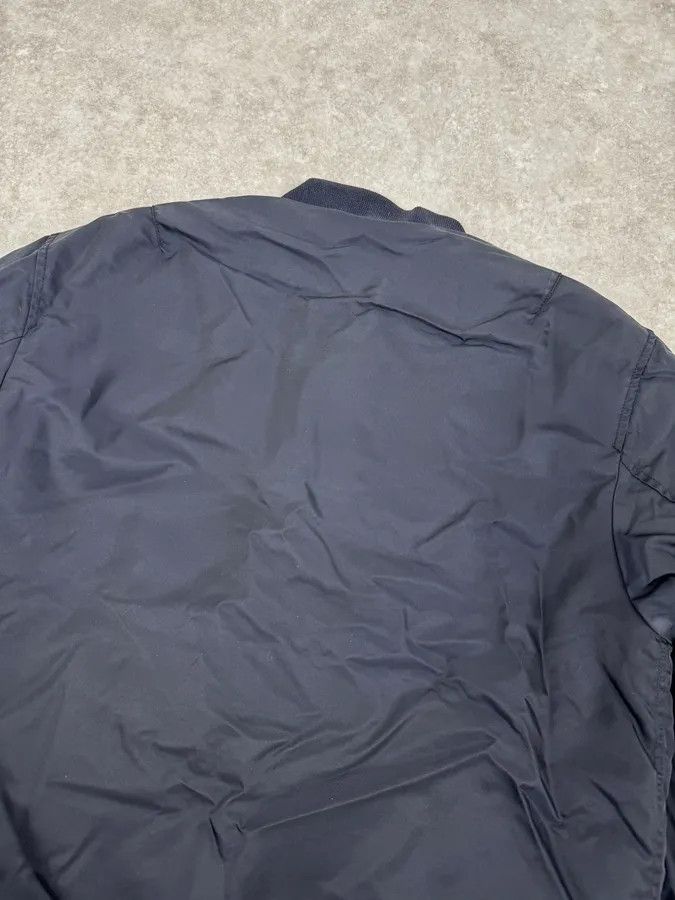 Our Legacy Our Legacy Midnight Shine Navy Nylon Bomber Jacket Size US M / EU 48-50 / 2 - 6 Thumbnail