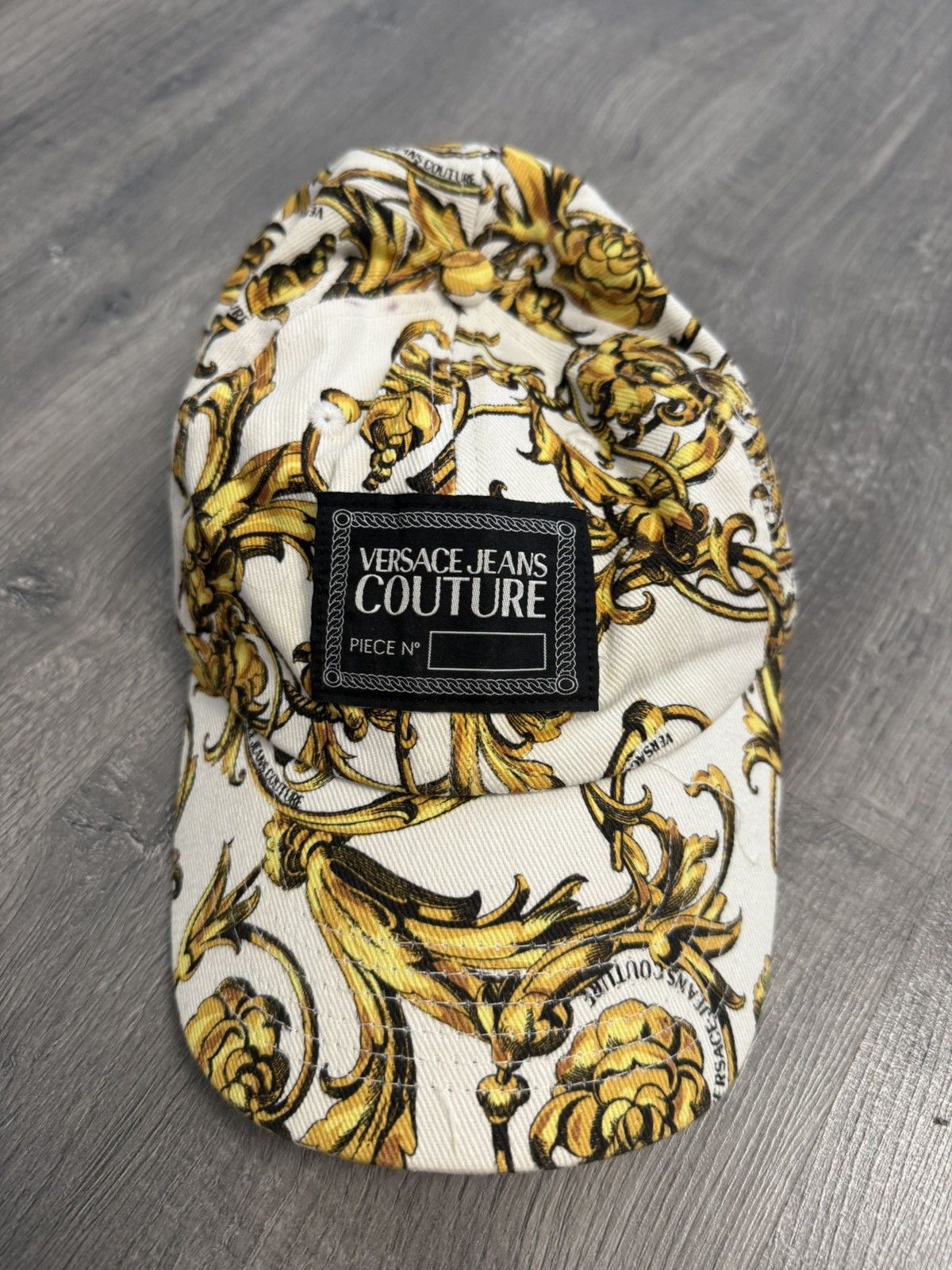 Versace Jeans Couture Versace White Barocco Baroque Baseball Cap One Size Size ONE SIZE - 1 Thumbnail