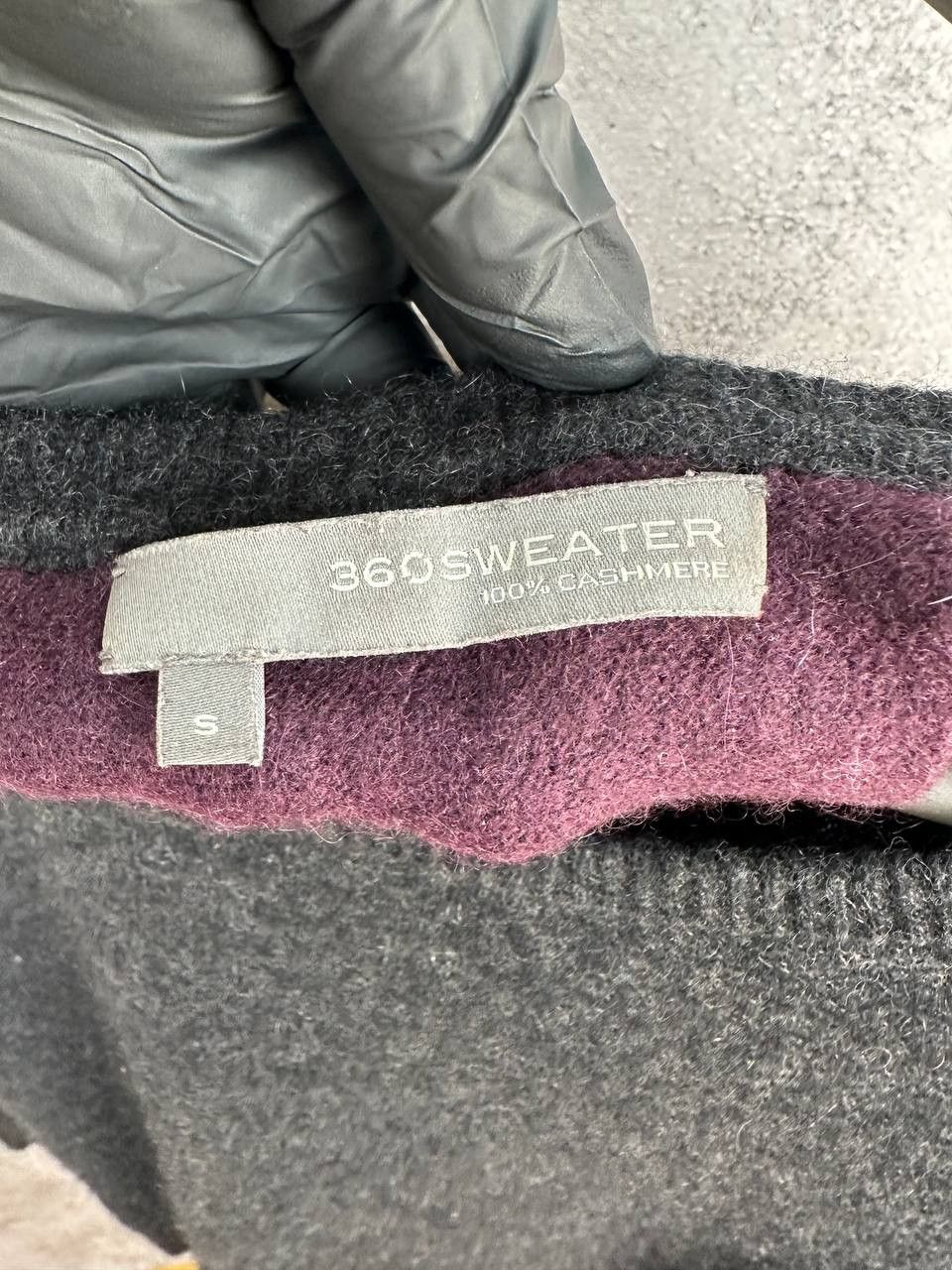 360Cashmere 360Cashmere Charcoal 100% Cashmere Heathered Sweater Relaxed Size S / US 4 / IT 40 - 10 Thumbnail