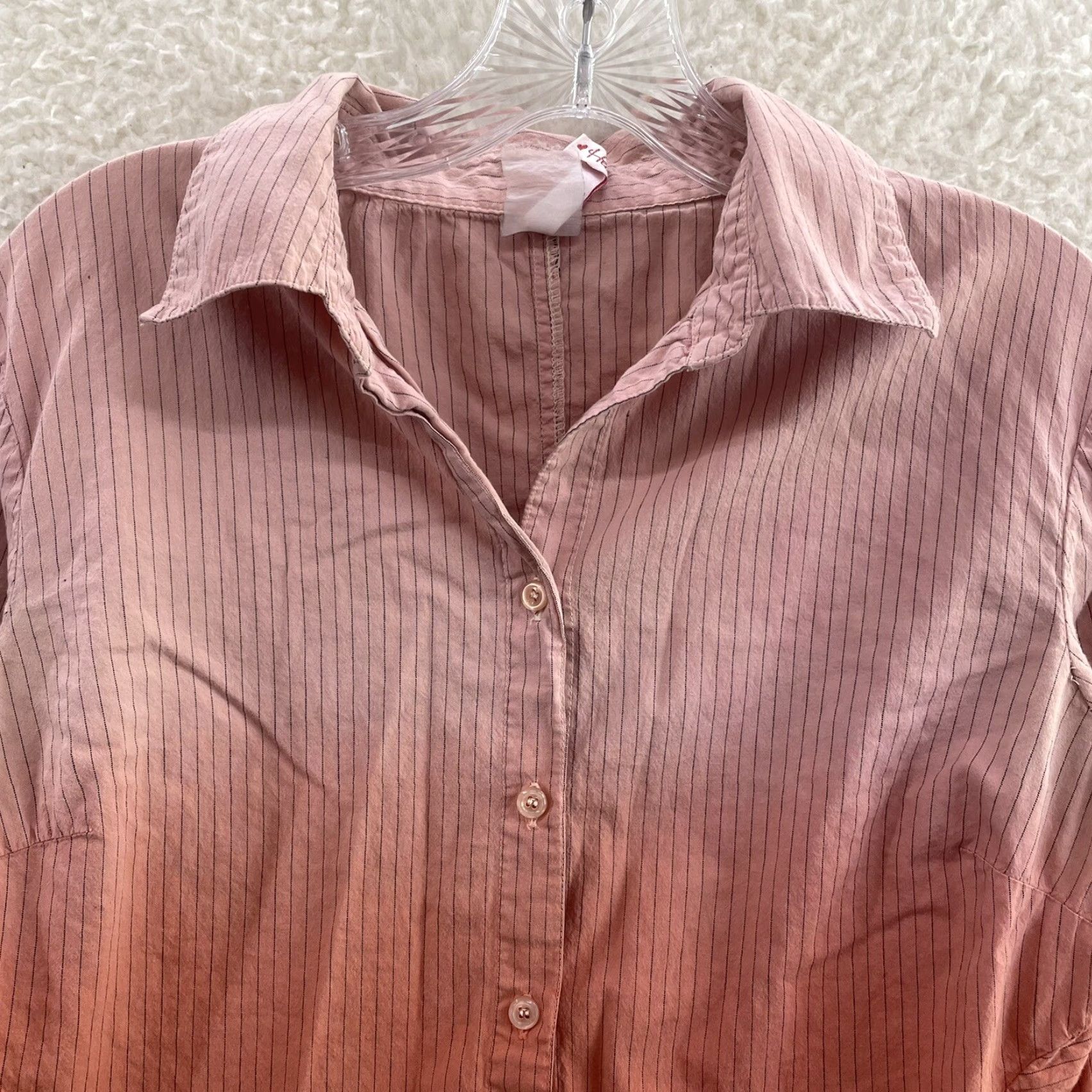 Pinko Y2K Vintage Top Button Blouse Pink Large Boho Fairy Cyber Grunge Whimsigoth Shirt Womens L Size L / US 10 / IT 46 - 3 Thumbnail