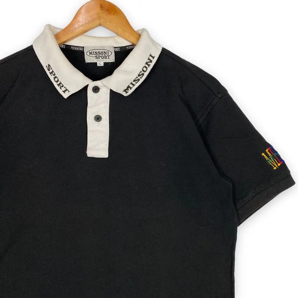 Missoni VINTAGE 90's MISSONI SPORT EMBROIDERY LOGO POLO SHIRT Size US L / EU 52-54 / 3 - 3 Thumbnail
