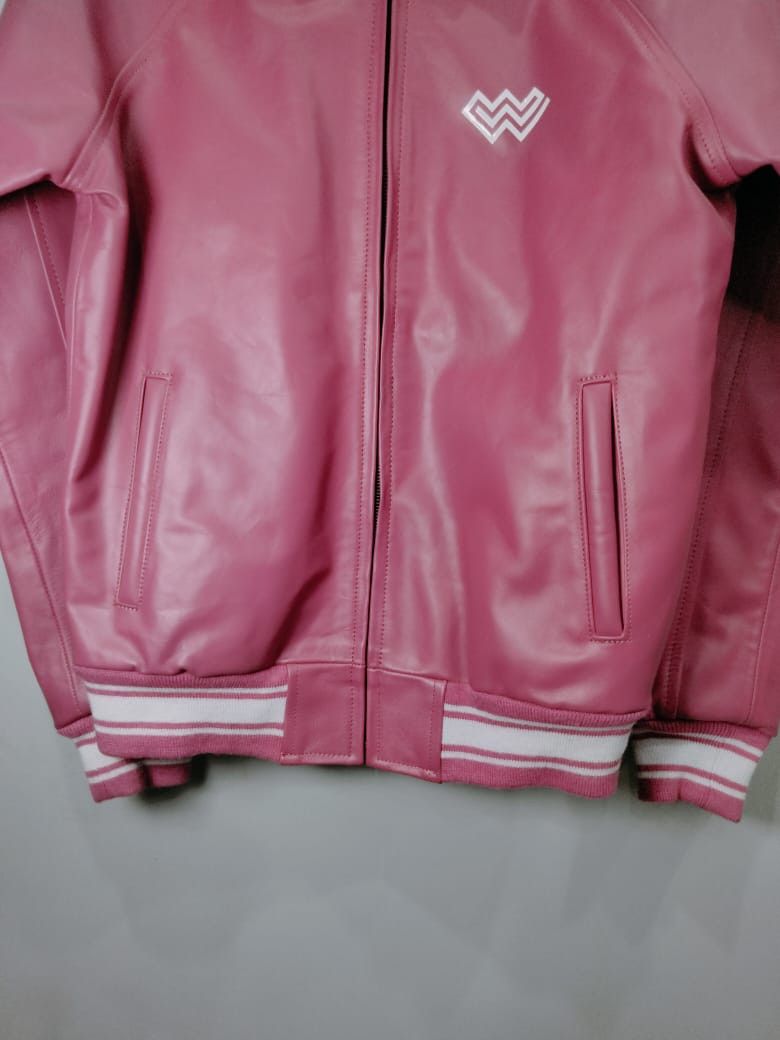 Other ✨Wleti Pink Sheep Leather Bomber Jacket — Women’s✨ Size M / US 6-8 / IT 42-44 - 6 Thumbnail