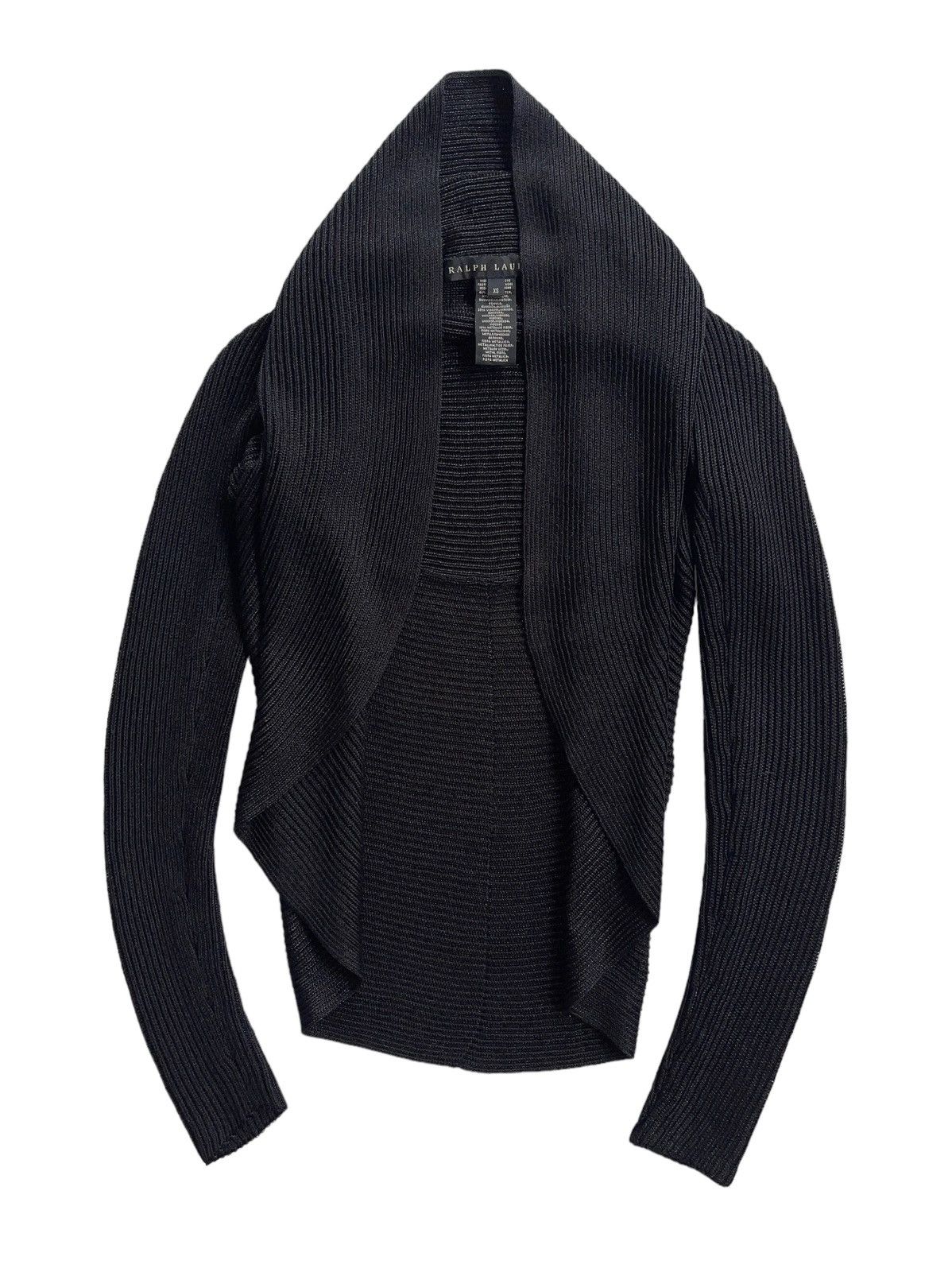 Ralph Lauren RL Black Label Shrug Metallic Fibre Knit Cardigan Size XS / US 0-2 / IT 36-38 - 2 Thumbnail
