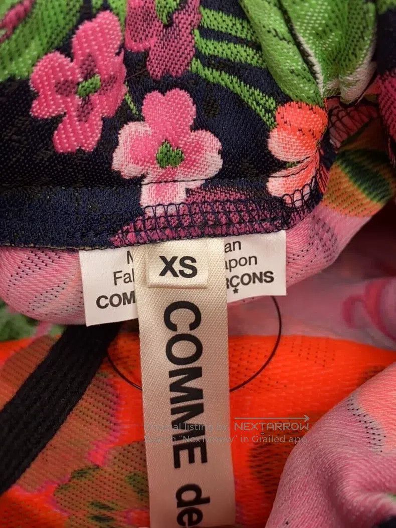 Comme des Garcons Comme Des Garcons size XS Pink Vintage Floral Skirt Size 22" - 4 Thumbnail