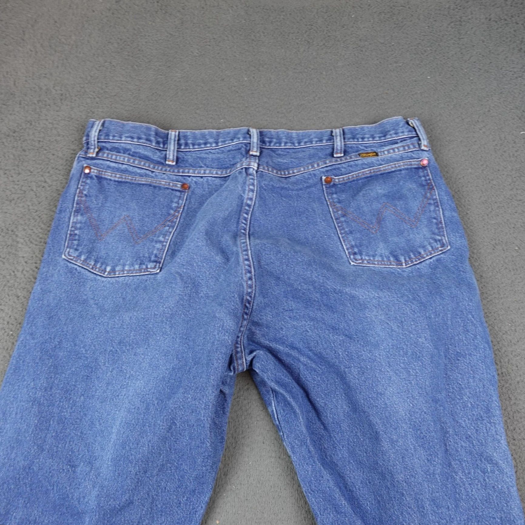 Wrangler Wrangler Jeans Mens 44x32 Blue Cowboy Cut Straight Western Denim 5-Pocket Zip Button Logo Wrangler Cowboy Cut Mens Jeans Size US 40 / EU 56 - 5 Thumbnail