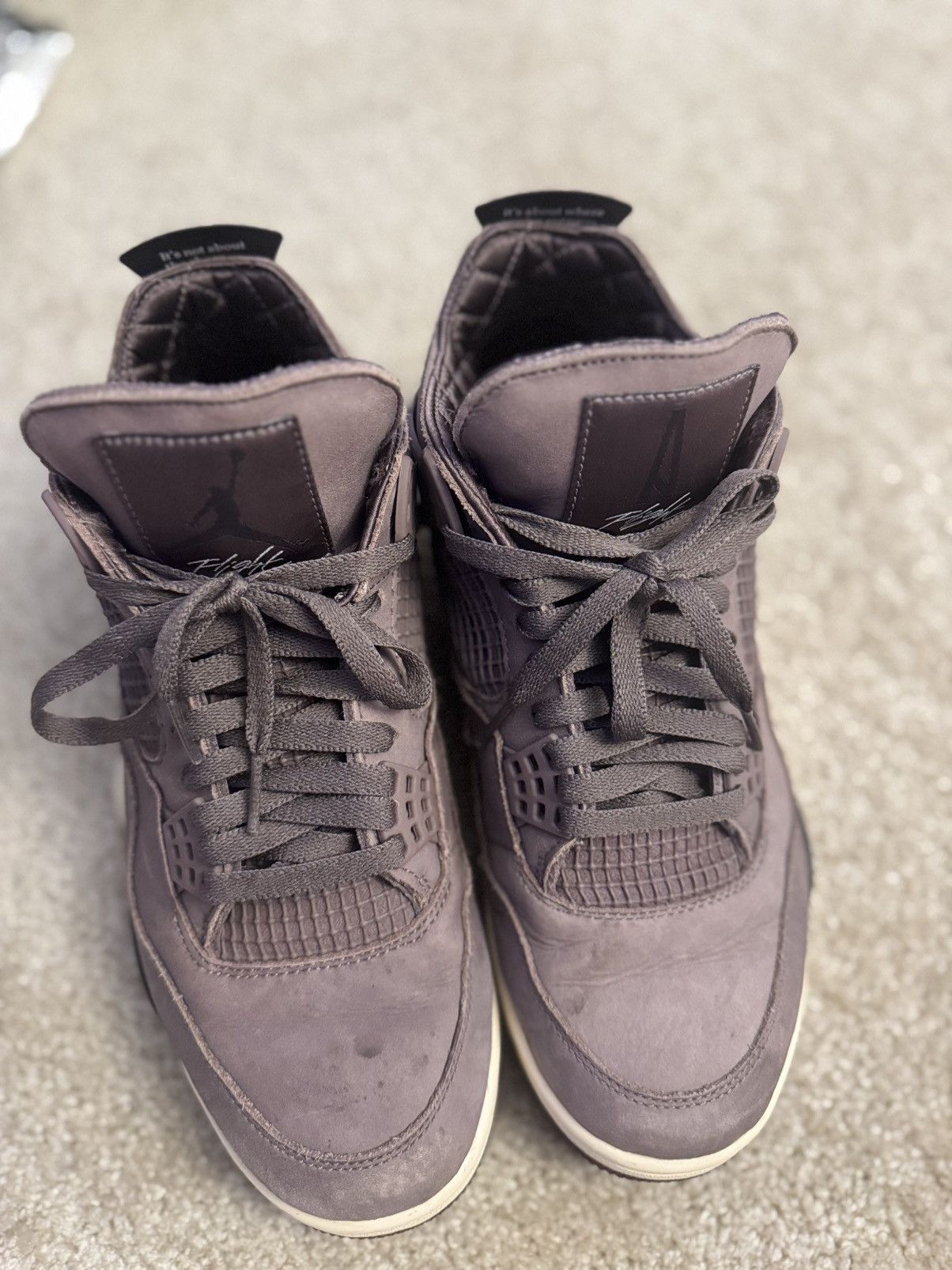 A Ma Maniere × Nike JORDAN 4 A MA MANIÉRE VIOLET ORE Size US 9.5 / EU 42-43 - 4 Thumbnail