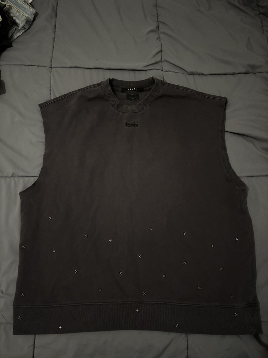 Ksubi Studded Ksubi Cut Tank Top Size US XL / EU 56 / 4 - 1 Thumbnail