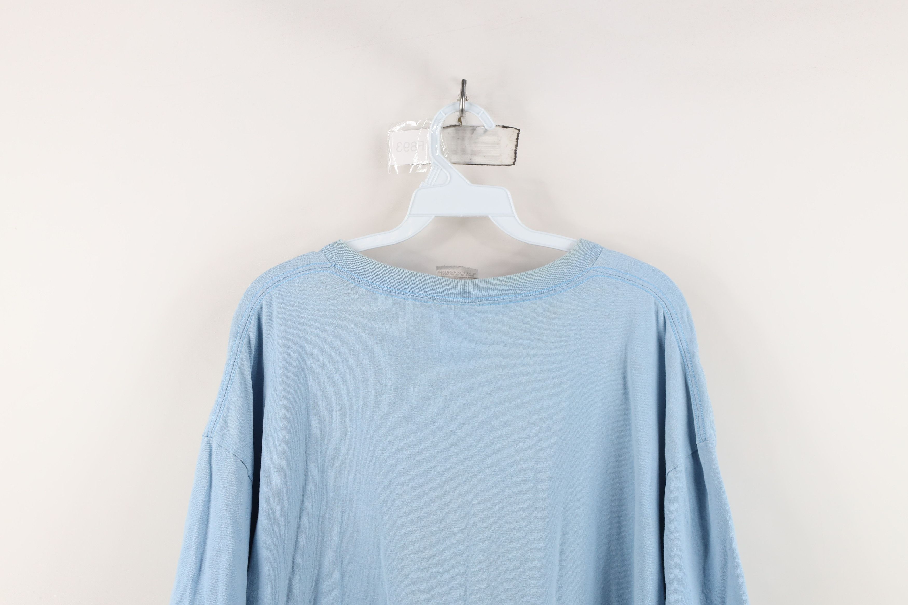 Nike Vintage Nike Travis Scott Mini Swoosh T-Shirt Carolina Blue Size US XXL / EU 58 / 5 - 13 Thumbnail