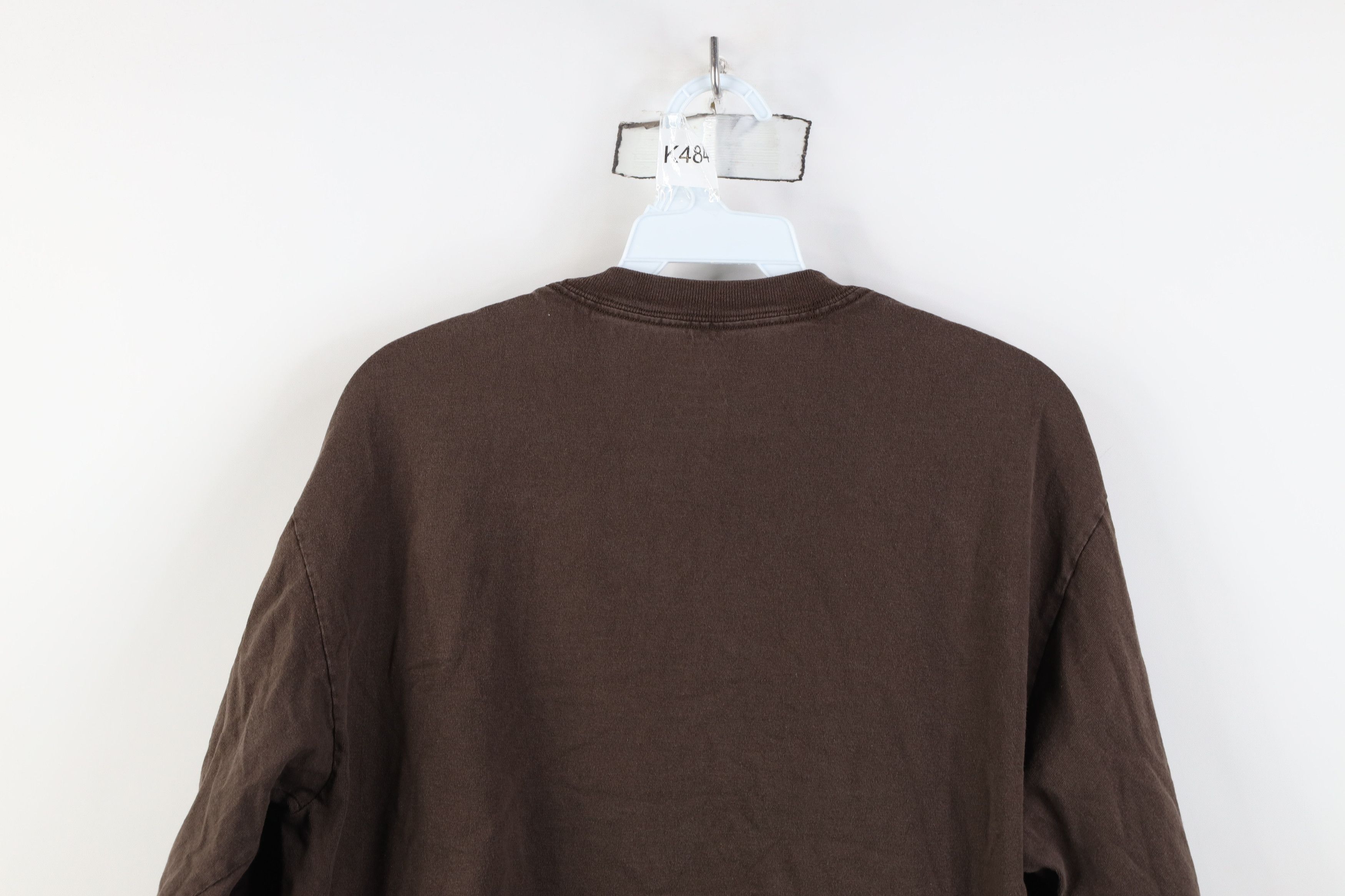 Vintage Vintage Y2K Streetwear Long Sleeve T-Shirt Brown Cotton Size US M / EU 48-50 / 2 - 13 Thumbnail