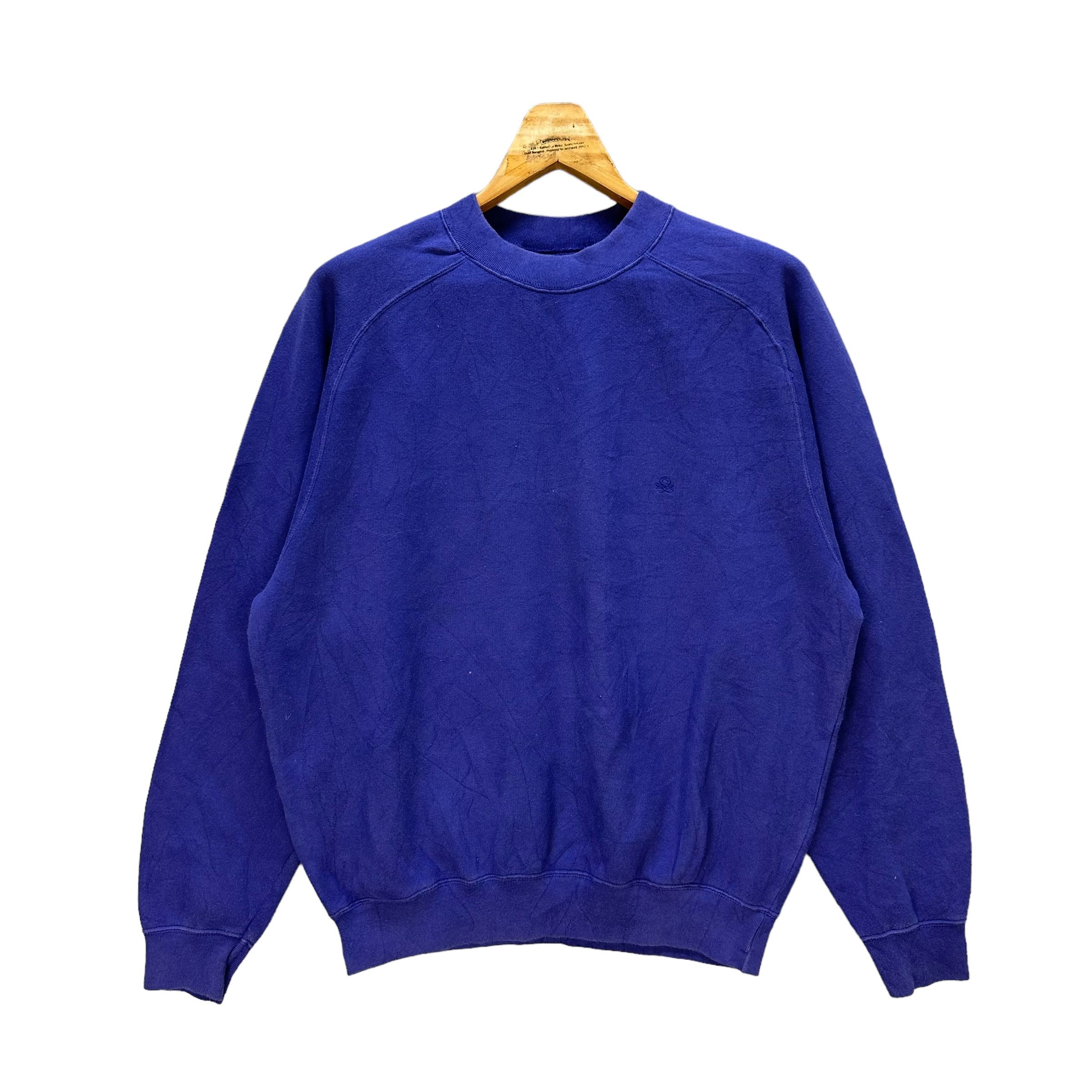 United Colors Of Benetton 90s United Colors Of Benetton Small Logo Sweatshirt #9122-59 Size US S / EU 44-46 / 1 - 1 Thumbnail