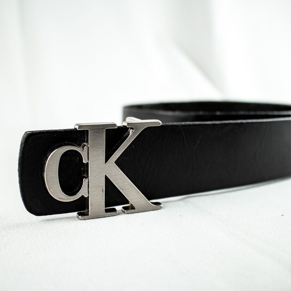 Calvin Klein Calvin Klein Black Genuine Harness Leather Women Vintage CK Size ONE SIZE - 1 Thumbnail