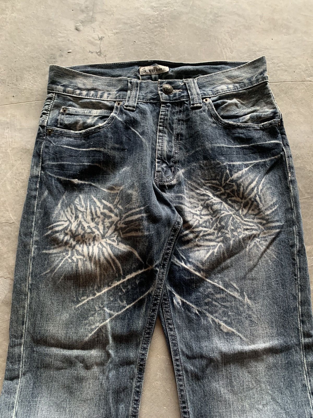 If Six Was Nine flared y2k sorridere sick washed design japanese jeans Size US 30 / EU 46 - 3 Thumbnail