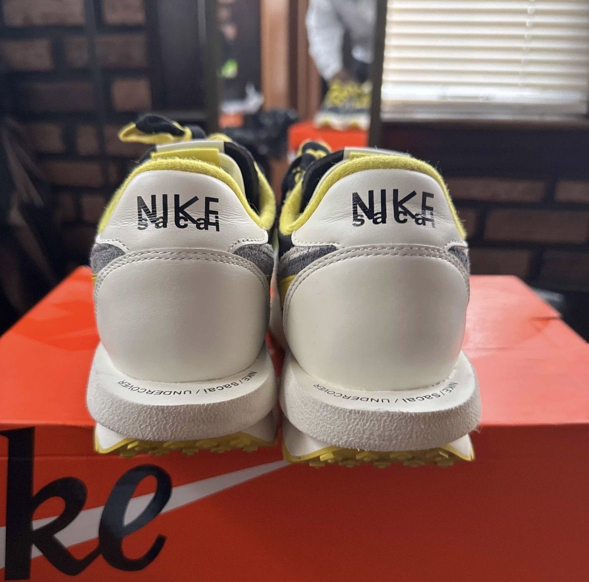 Nike Nike Ld Waffle Sacai Undercover - Black Bright Citron Size US 10 / EU 43 - 3 Thumbnail