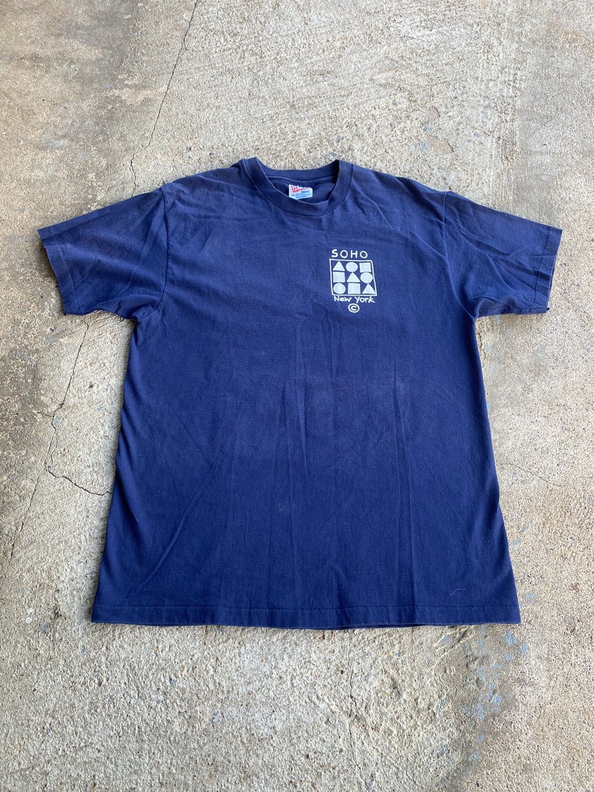 Vintage Vintage 90s New York City Soho Shirt Single Stitch Size US L / EU 52-54 / 3 - 4 Thumbnail