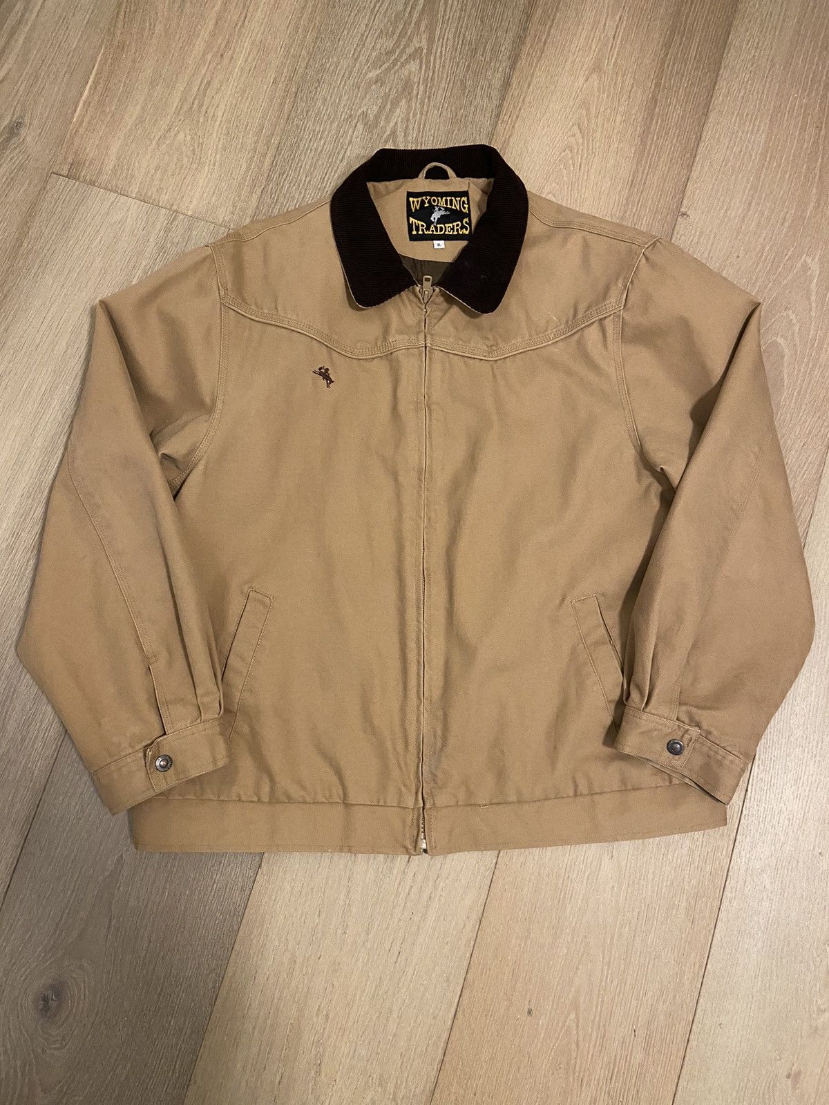 image of Vintage Carhartt Style Worker Jacket in Tan, Men's (Size XL)