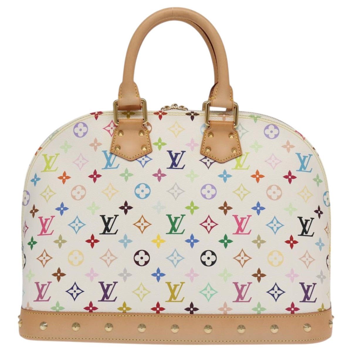 Louis Vuitton LOUIS VUITTON Monogram Multicolor Alma GM Hand Bag White Size ONE SIZE - 2 Thumbnail
