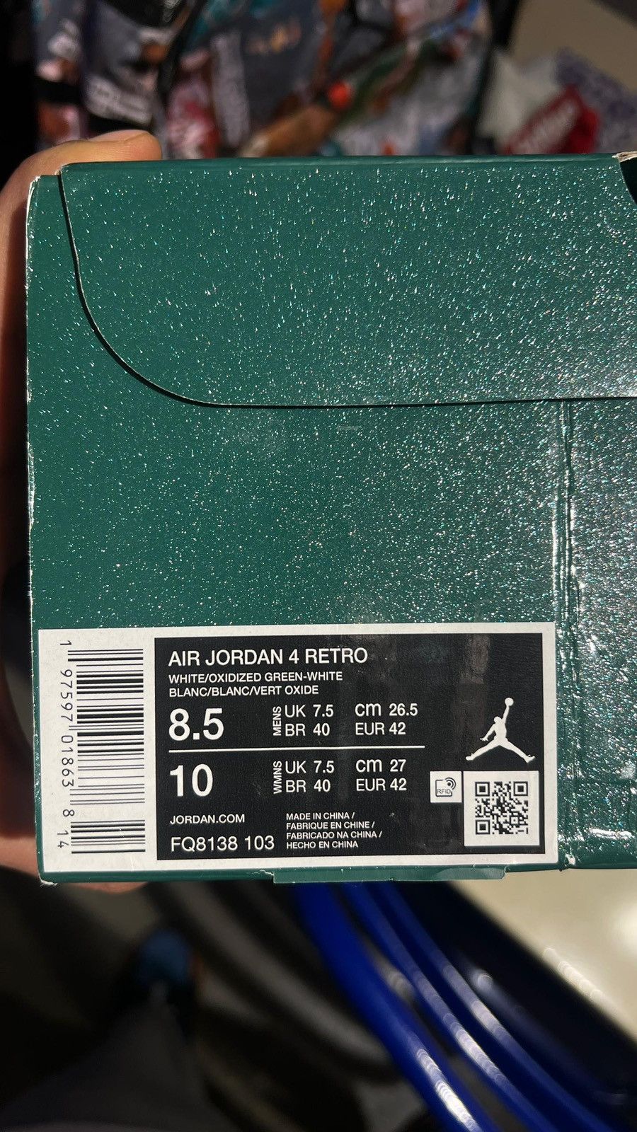 Adidas Jordan 4 Retro oxidized Green Size US 8.5 / EU 41-42 - 12 Thumbnail