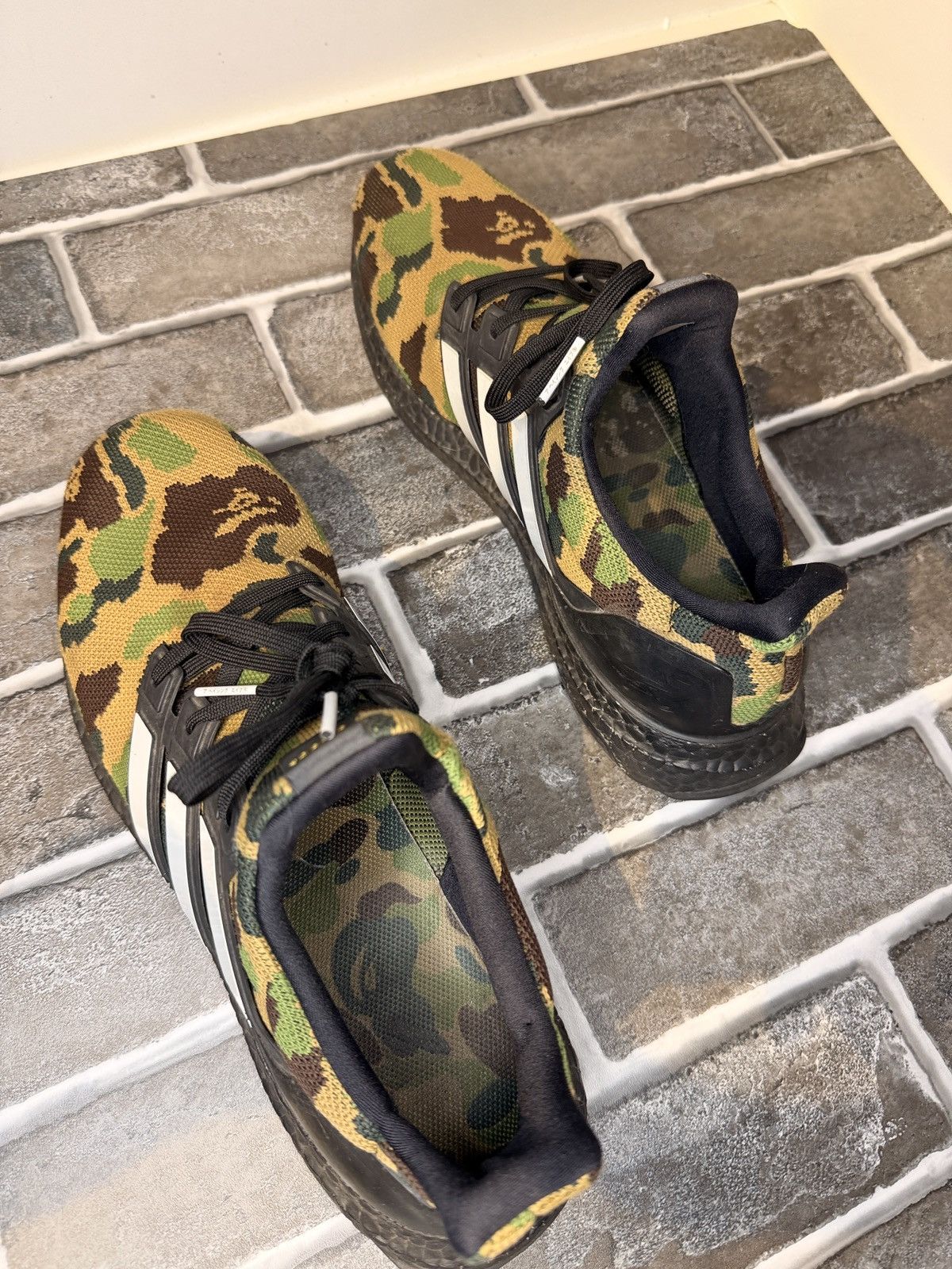 Adidas × Bape A Bathing Ape x Adidas Ultra Boost Collab Size US 11.5 / EU 44-45 - 4 Thumbnail